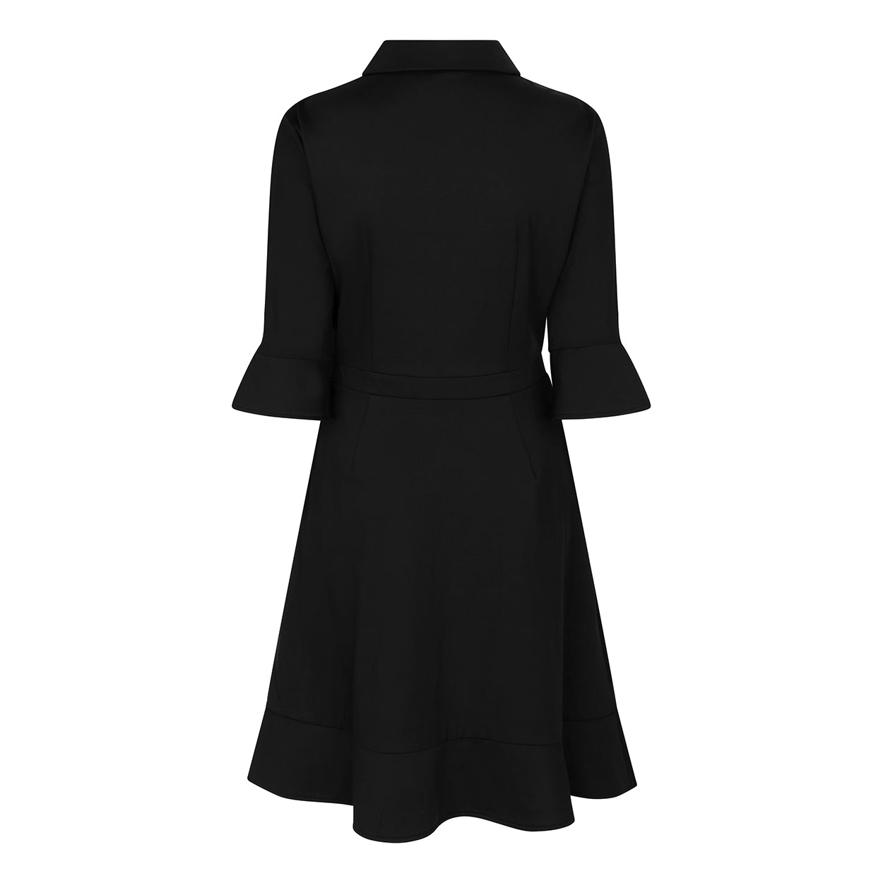RUFFLE DRESS - black