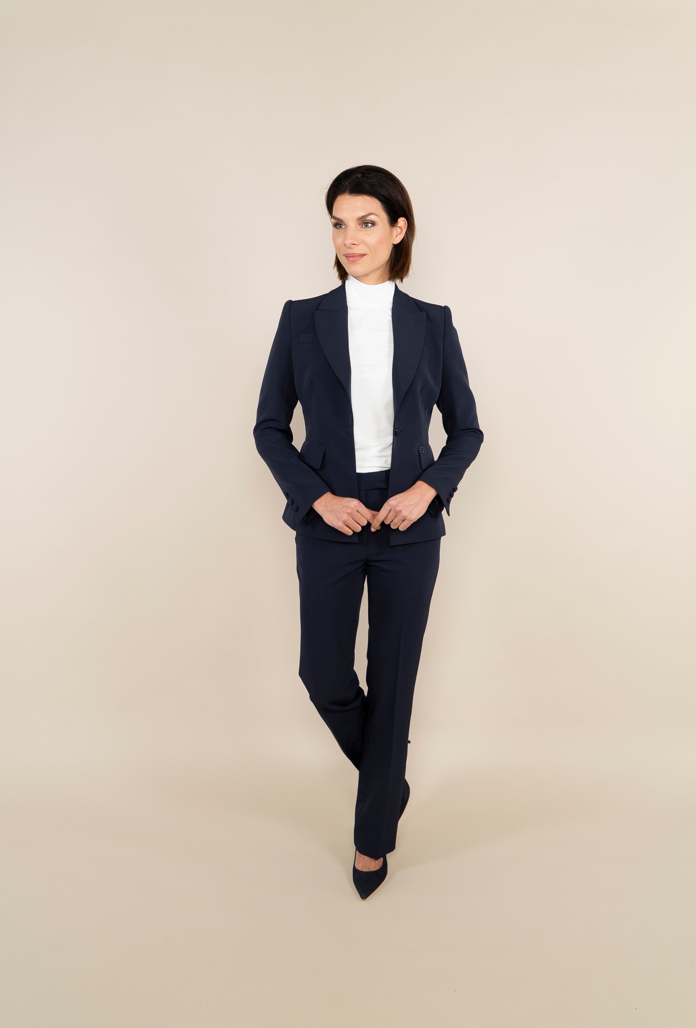 BLAZER SHORT MODEL - navy blue