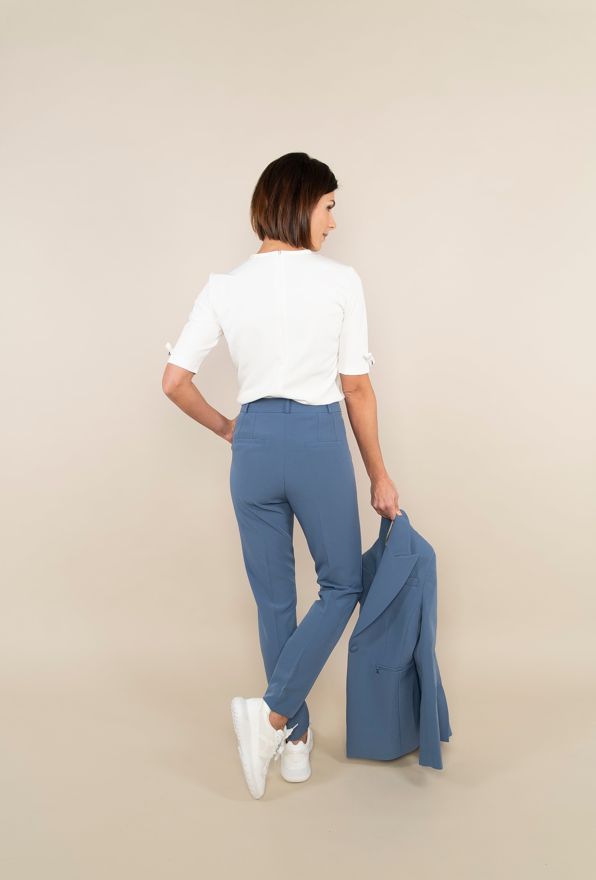 - NEW TROUSER - ocean blue