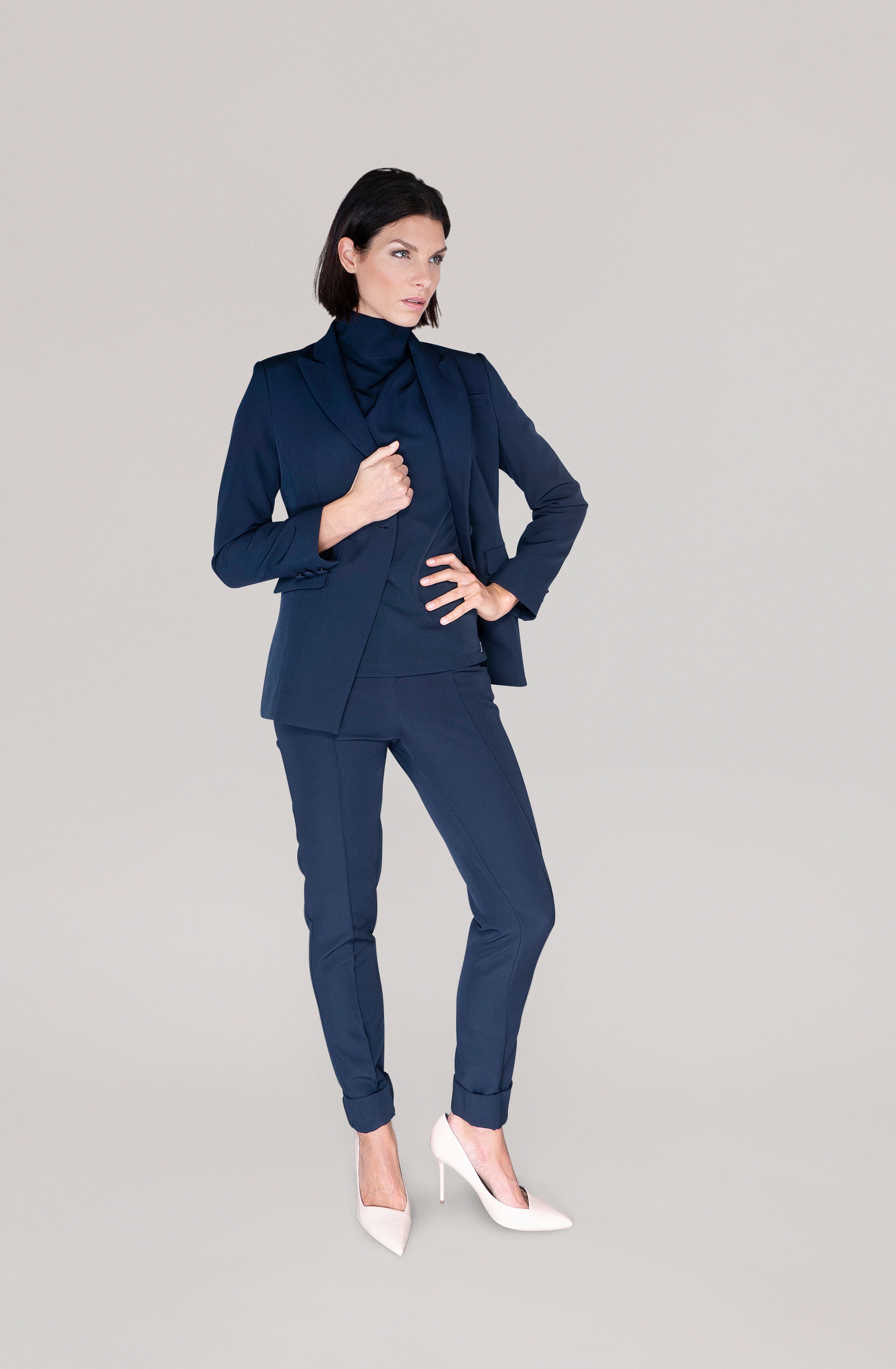 THE TROUSER - navy blue