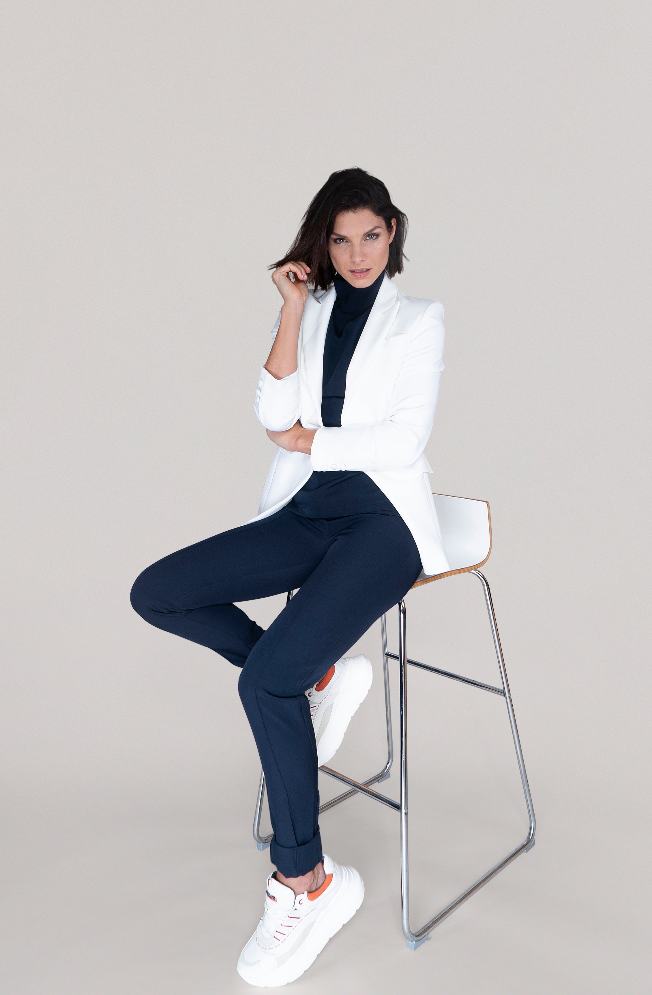 THE TROUSER - navy blue