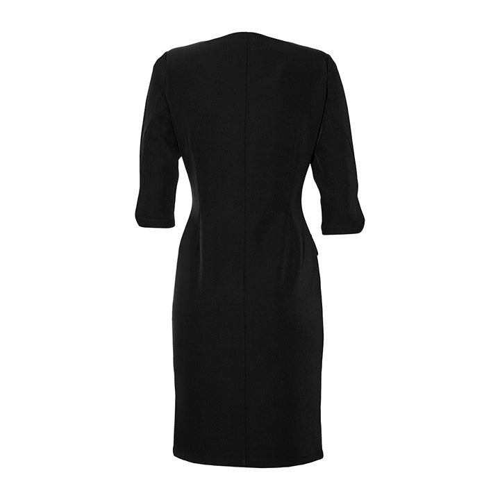 THE BUTTON DRESS - black