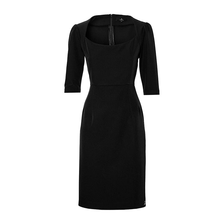 THE SHOULDER DRESS - black