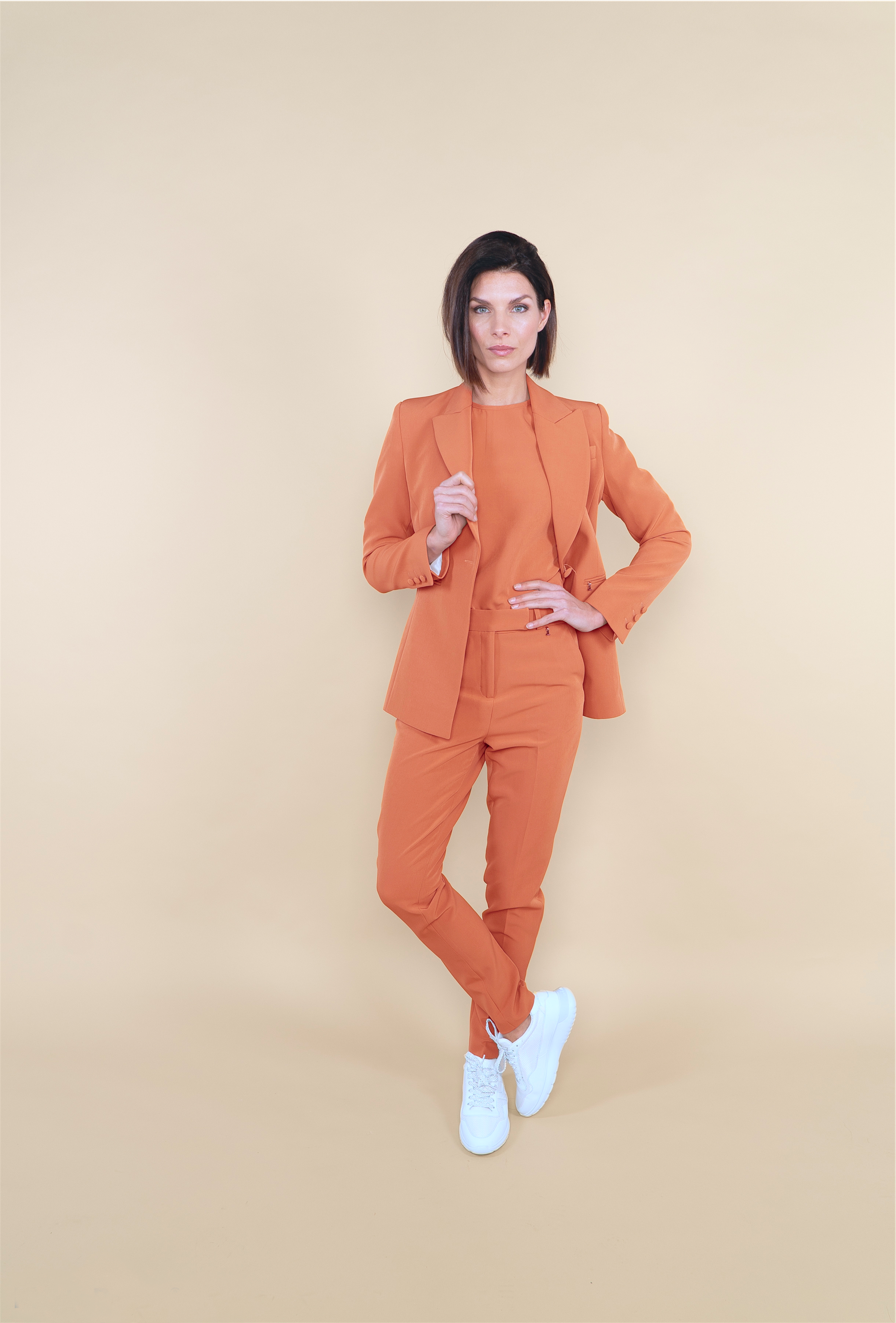 - BLAZER LONG MODEL - peach