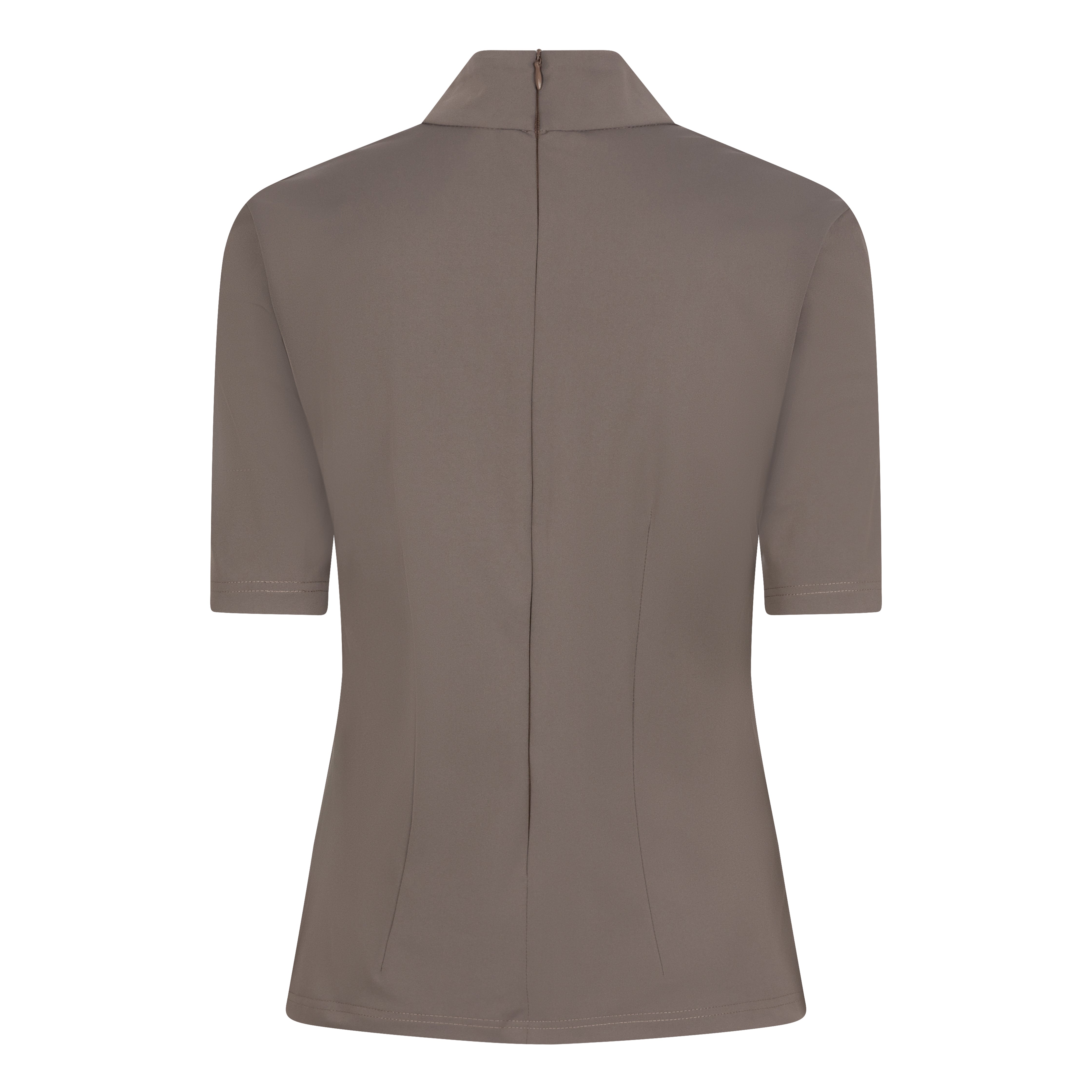 DONNA SHORT SLEEVE TRAVEL TOP - taupe