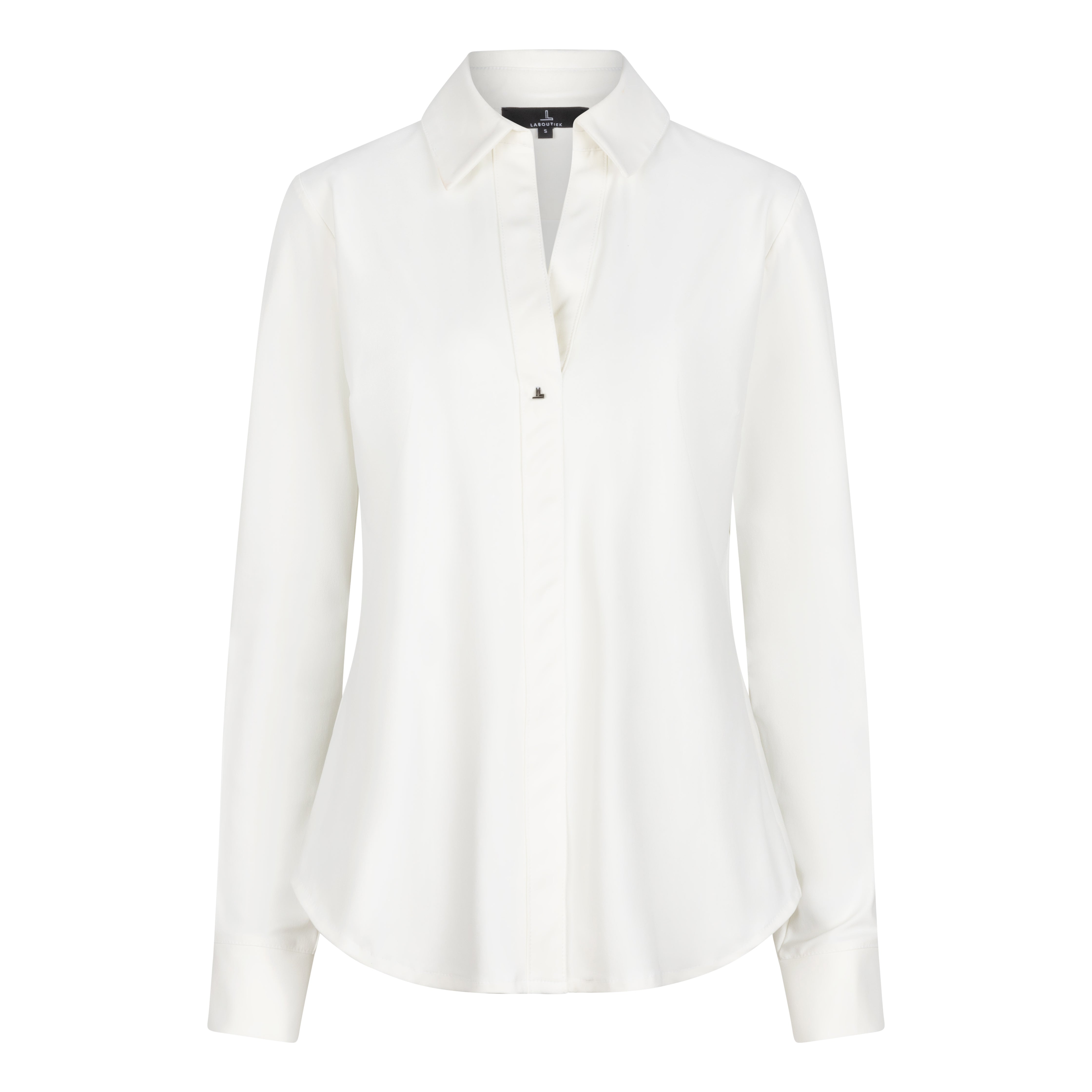IVANKA LONG SLEEVE TRAVEL BLOUSE - off white