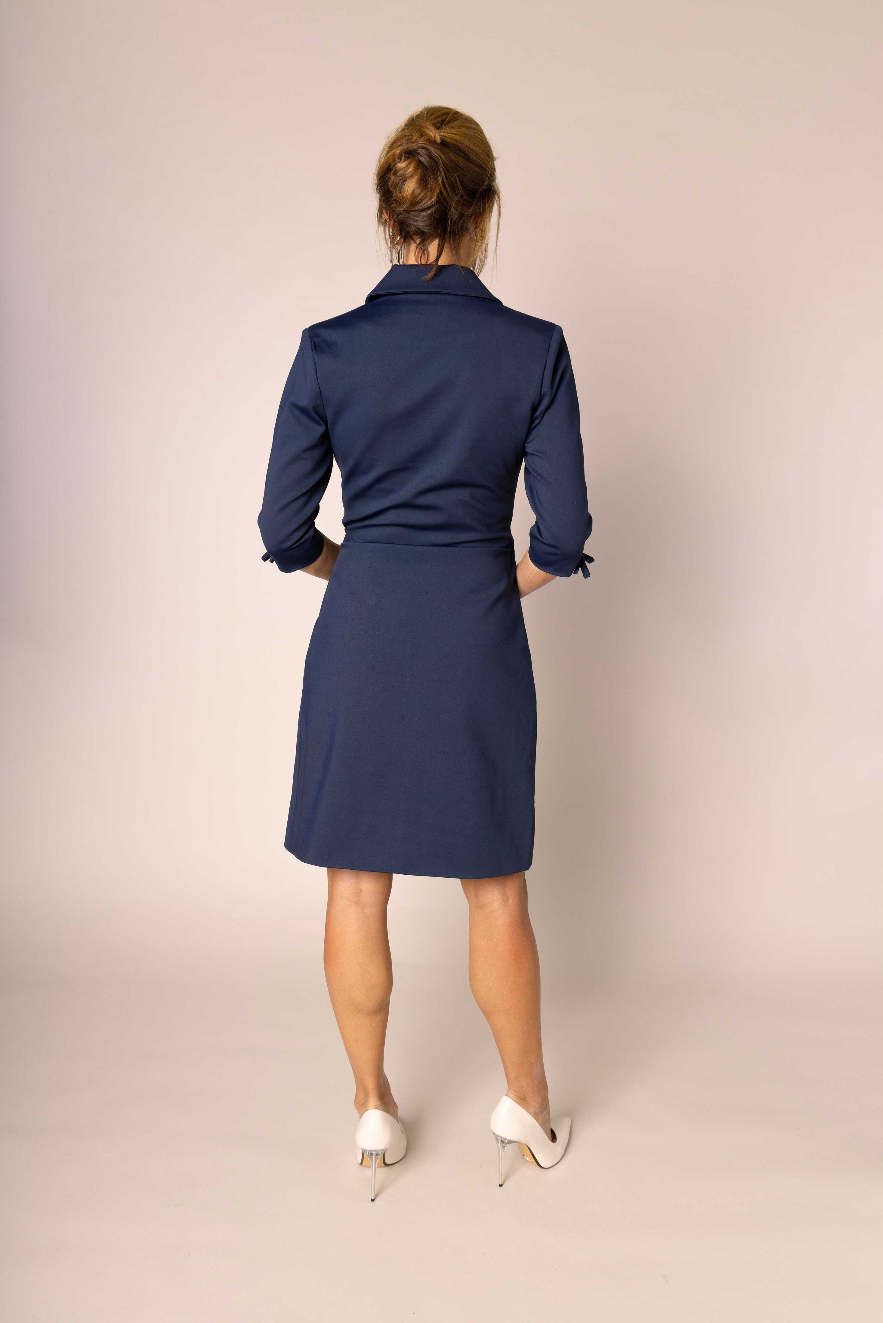CLARA DRESS - navy blue