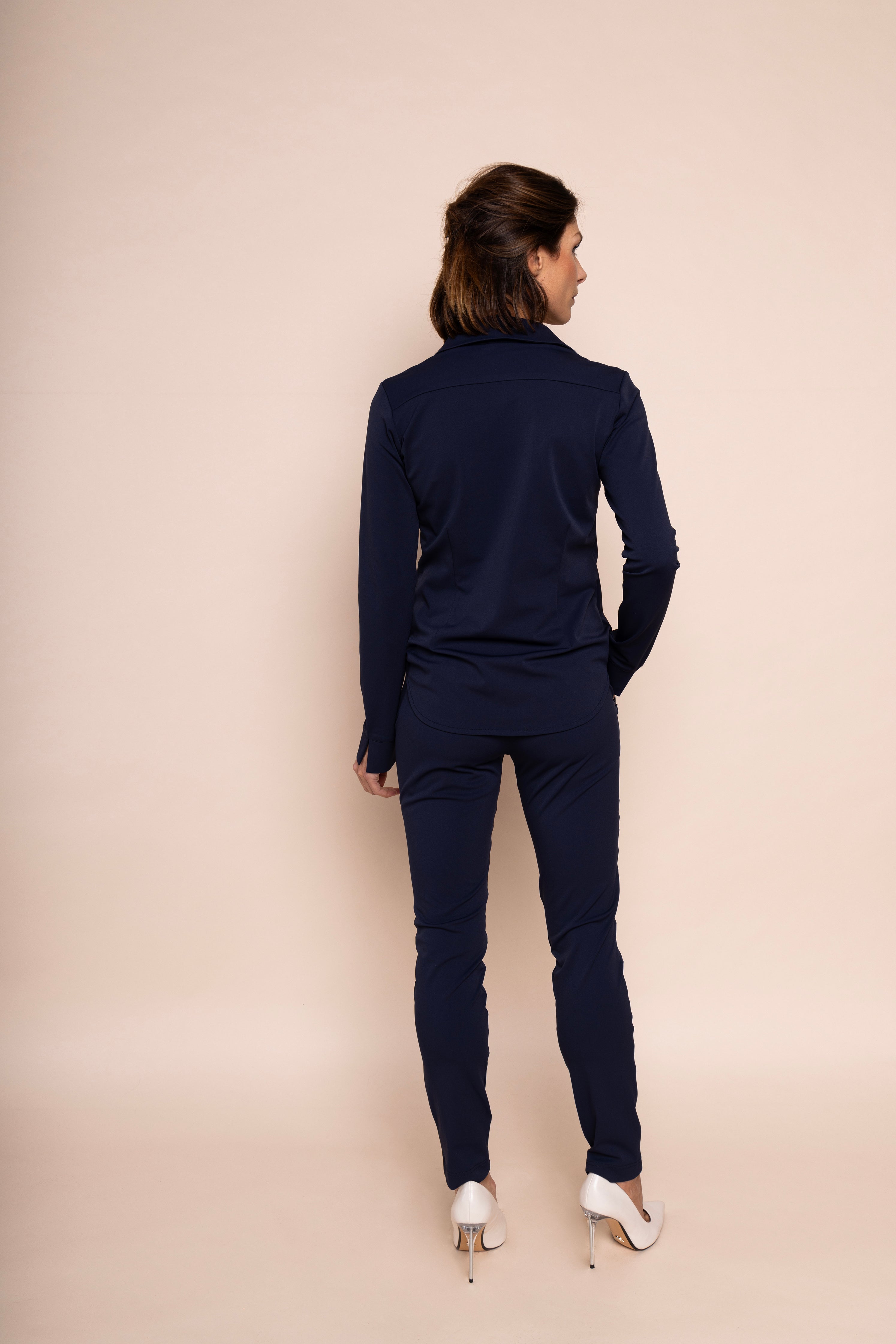 LEONA TRAVEL TROUSER - navy blue