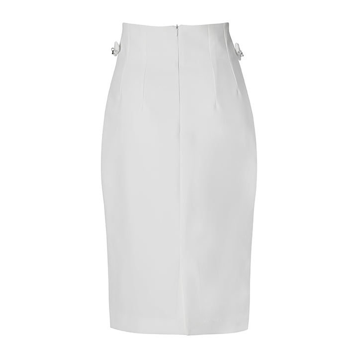 - PENCIL SKIRT - off white