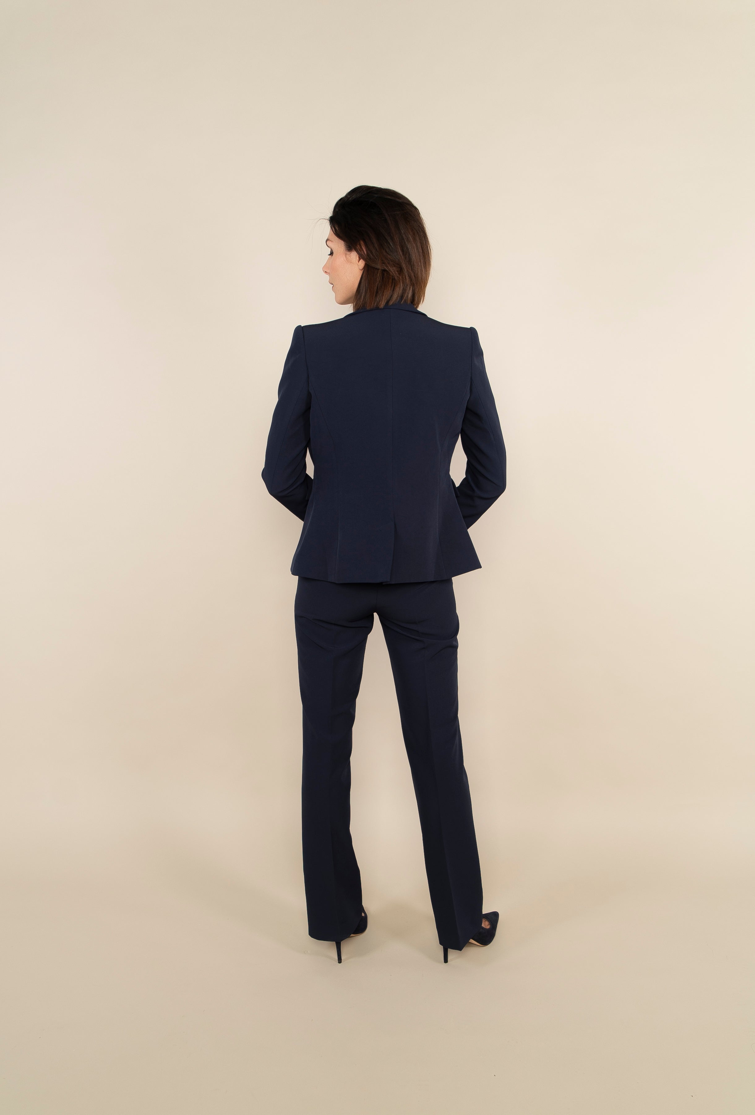 BLAZER SHORT MODEL - navy blue