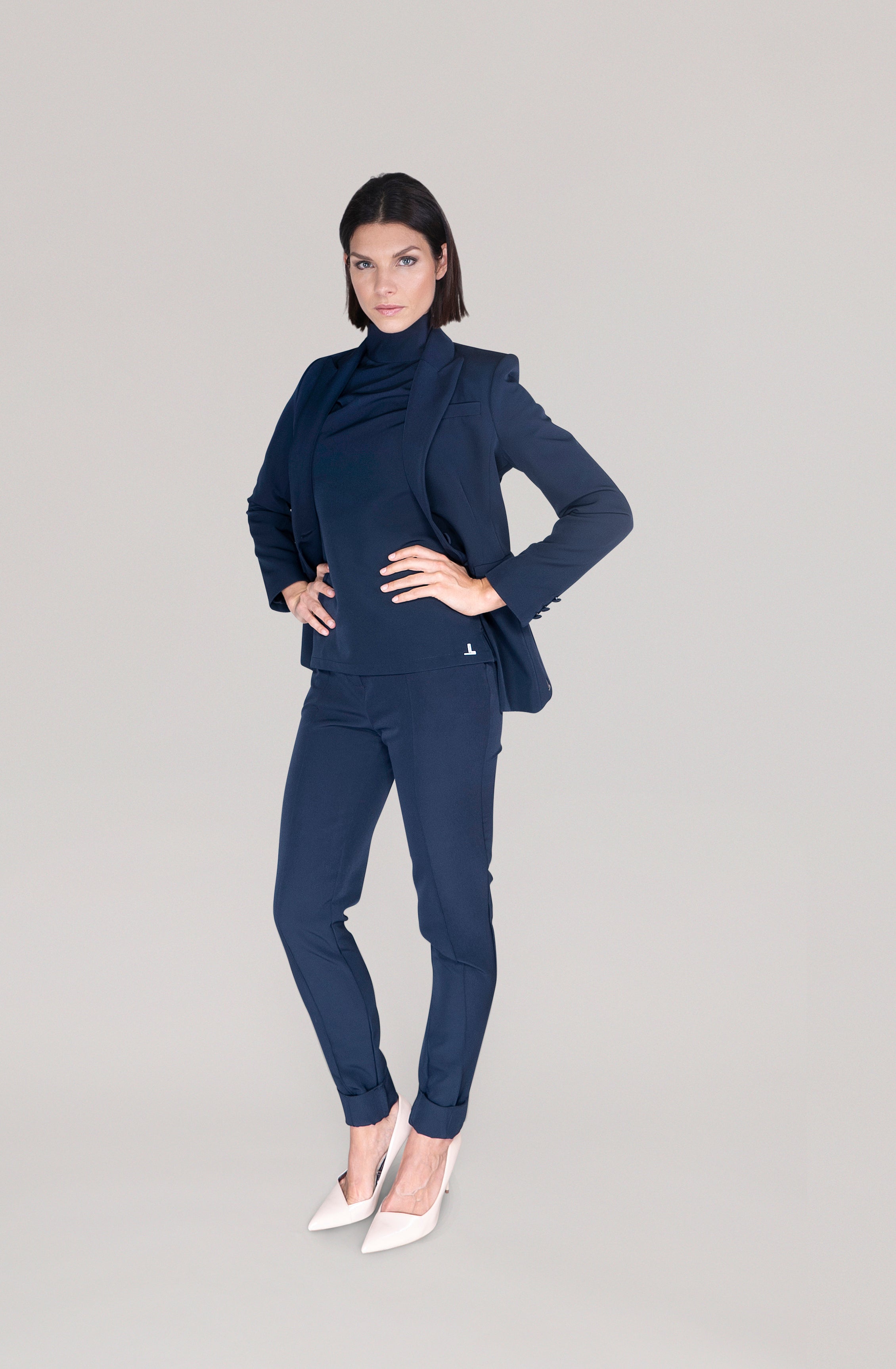 THE TROUSER - navy blue