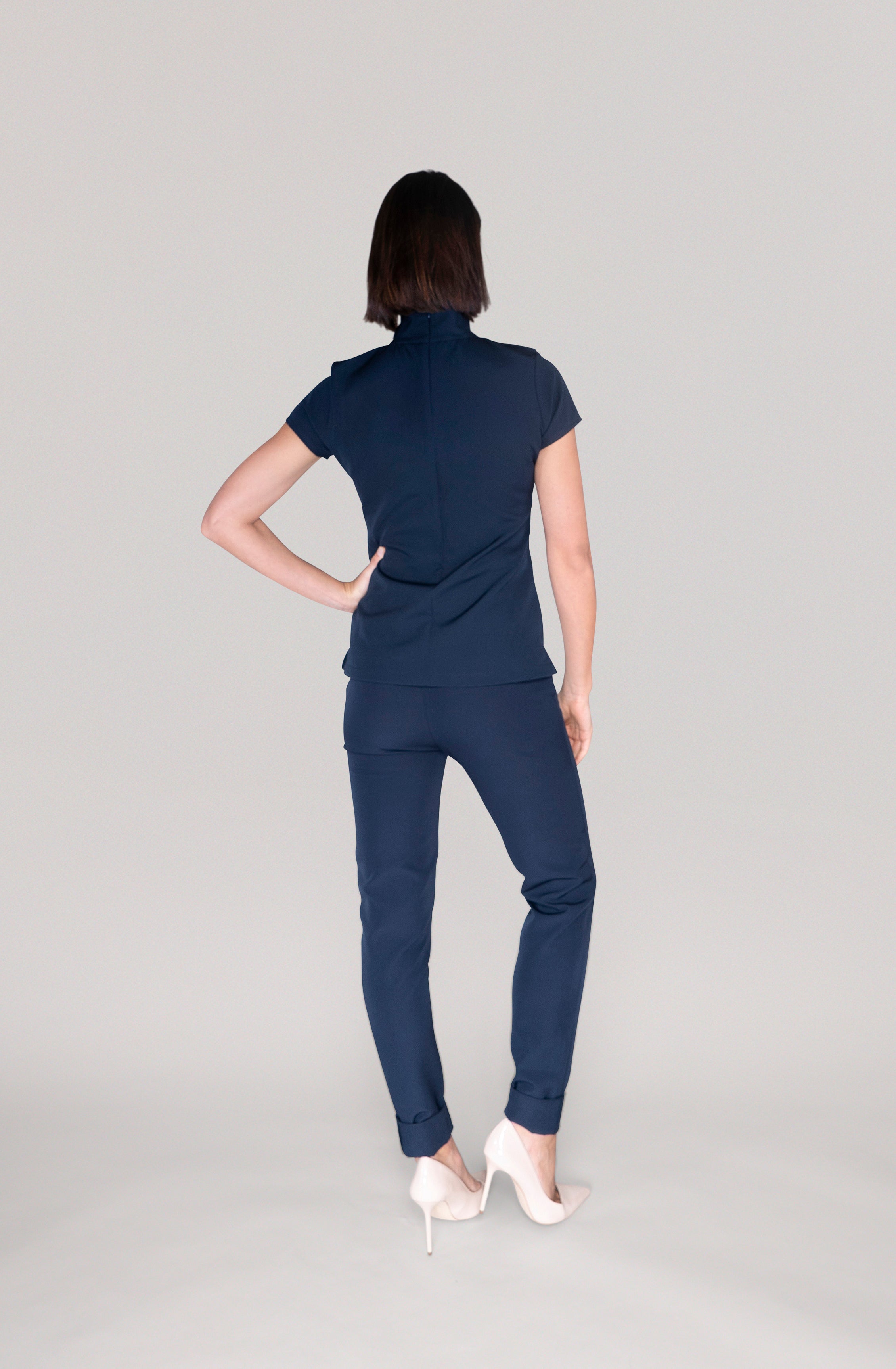 THE TROUSER - navy blue