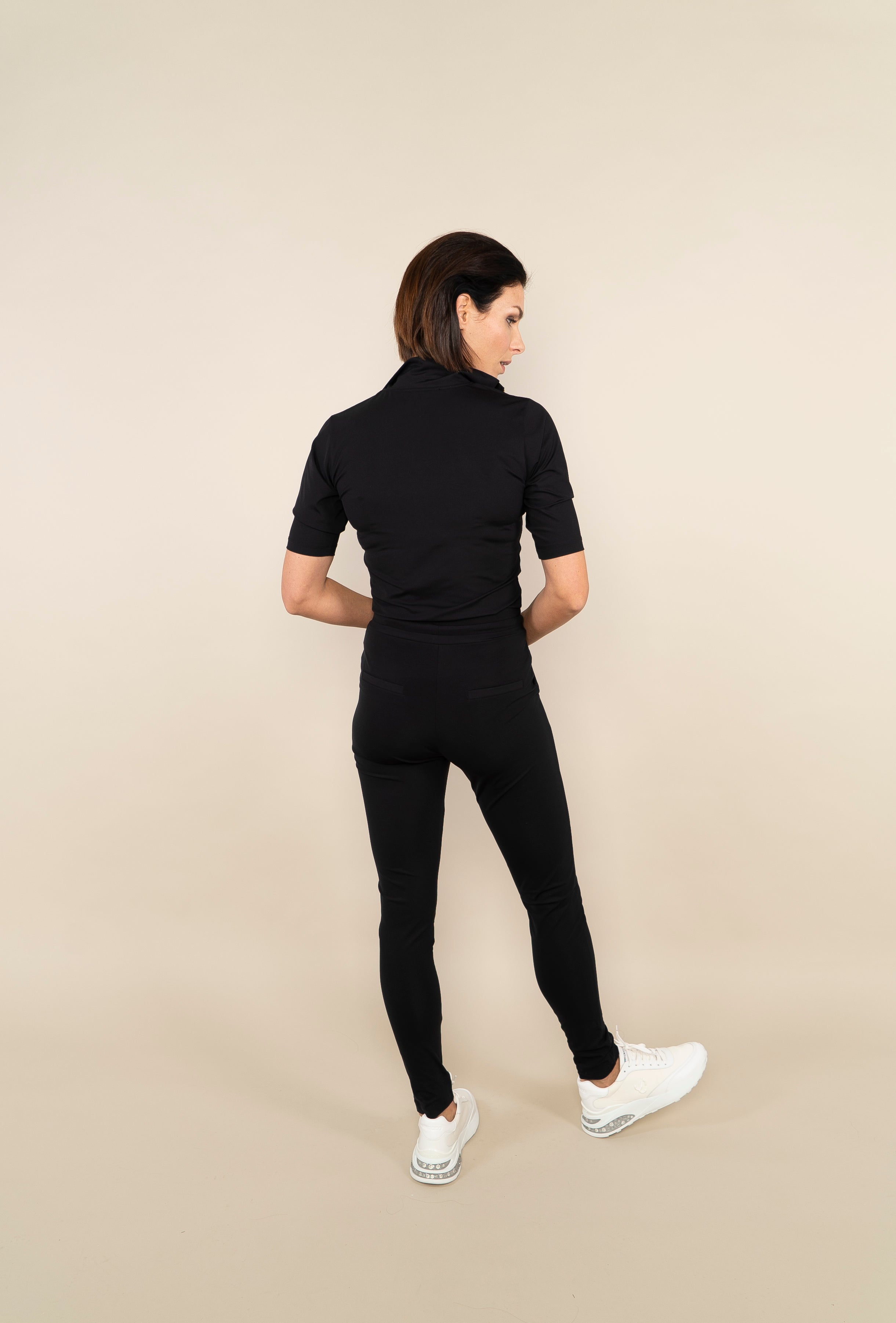 SPORT ZIPPER SHIRT - black