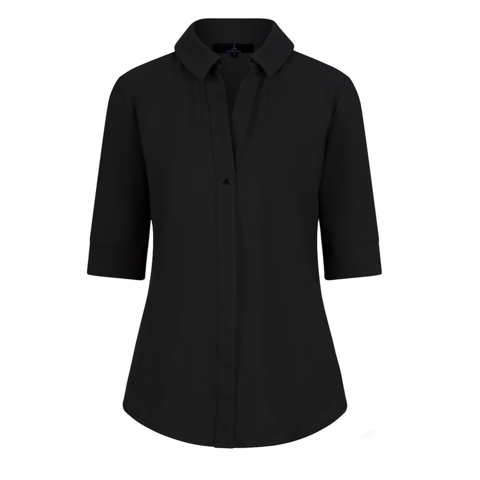 IVANKA SHORT SLEEVE TRAVEL BLOUSE - black