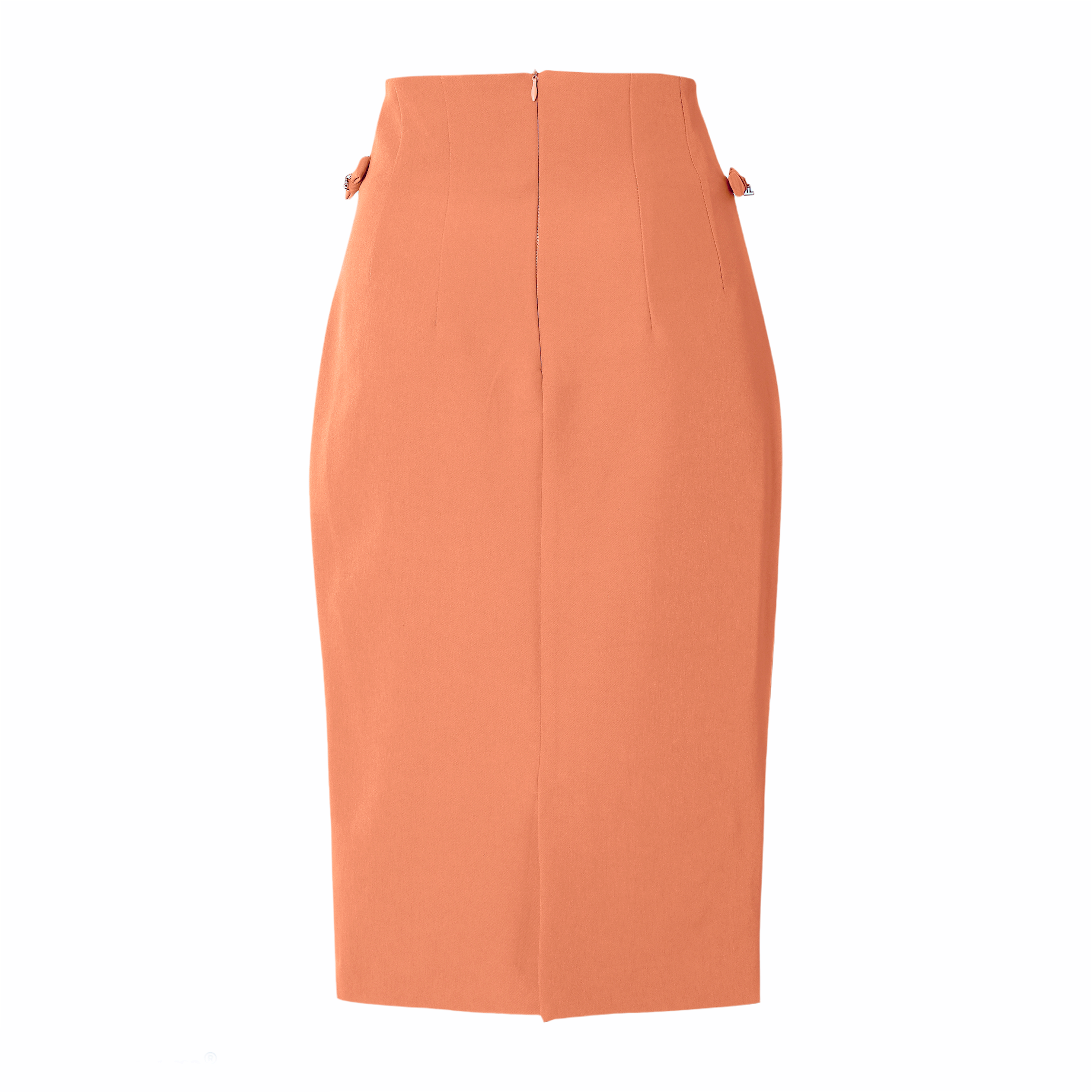 - PENCIL SKIRT - peach