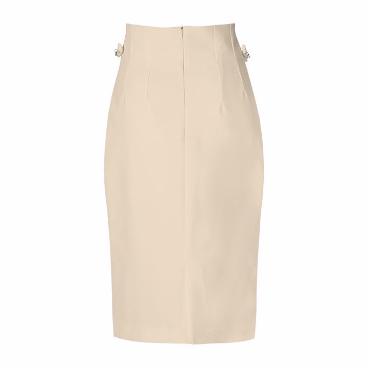- PENCIL SKIRT - sand