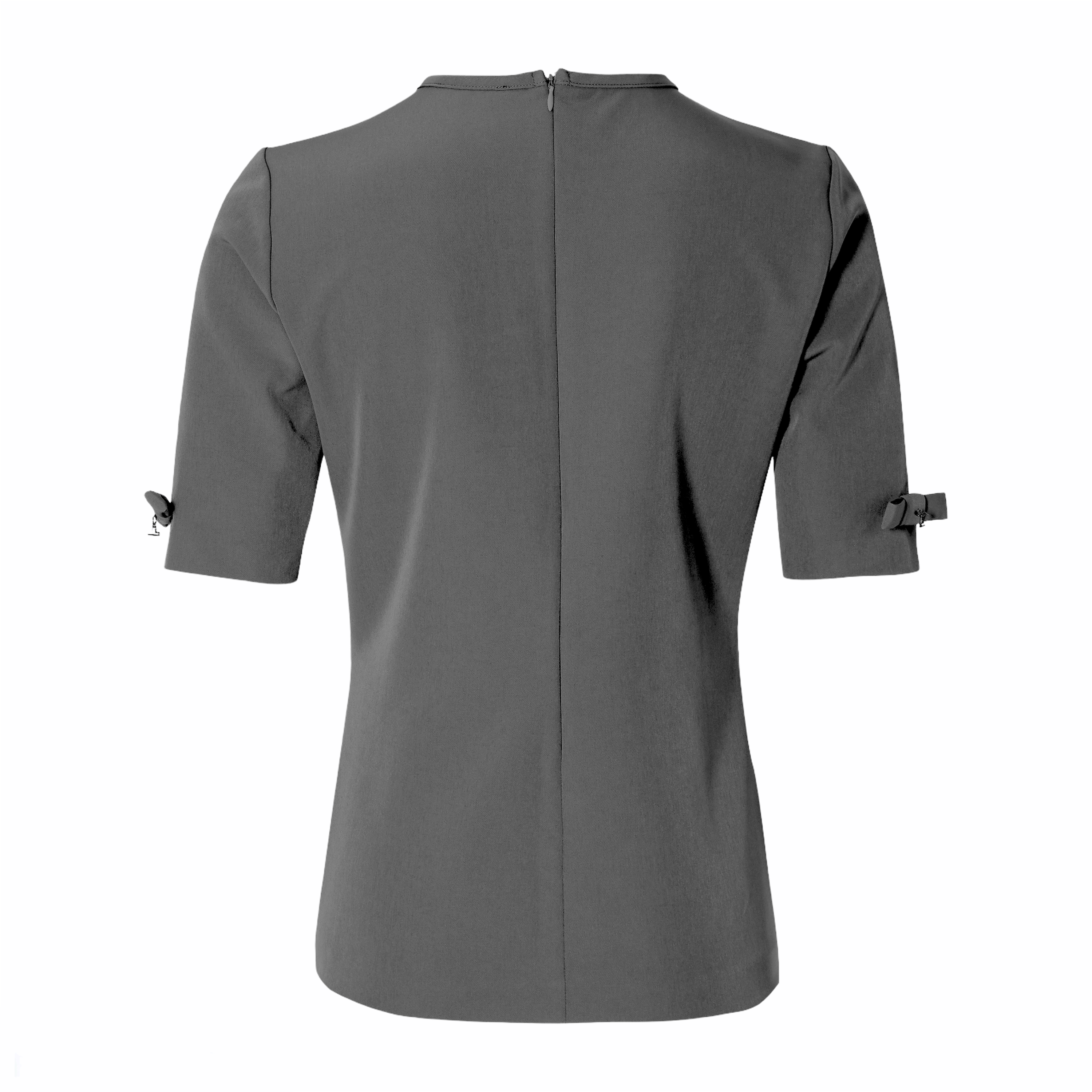 Clean Tee with Bows - Grey