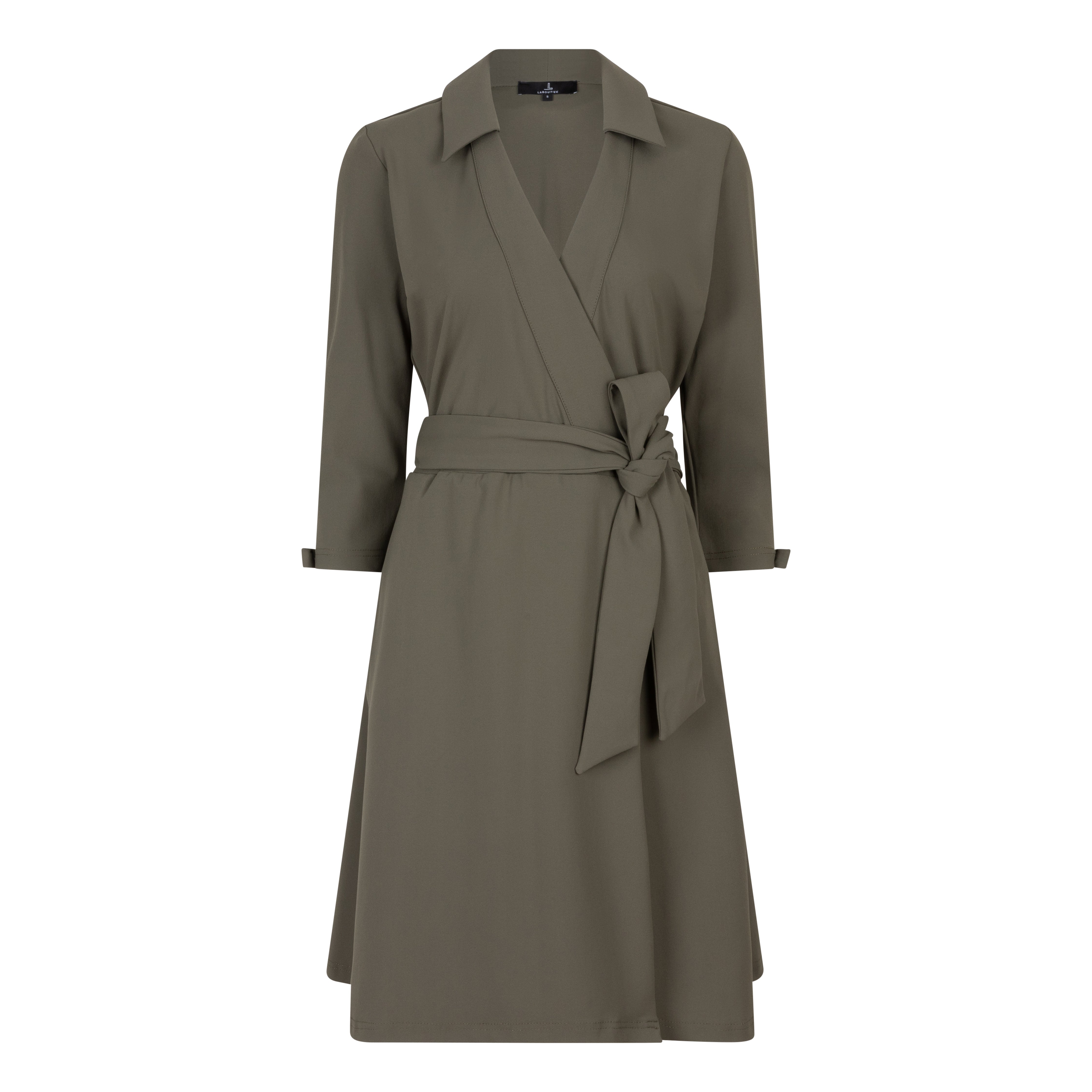 DIANA TRAVEL DRESS WITH BOWS - green