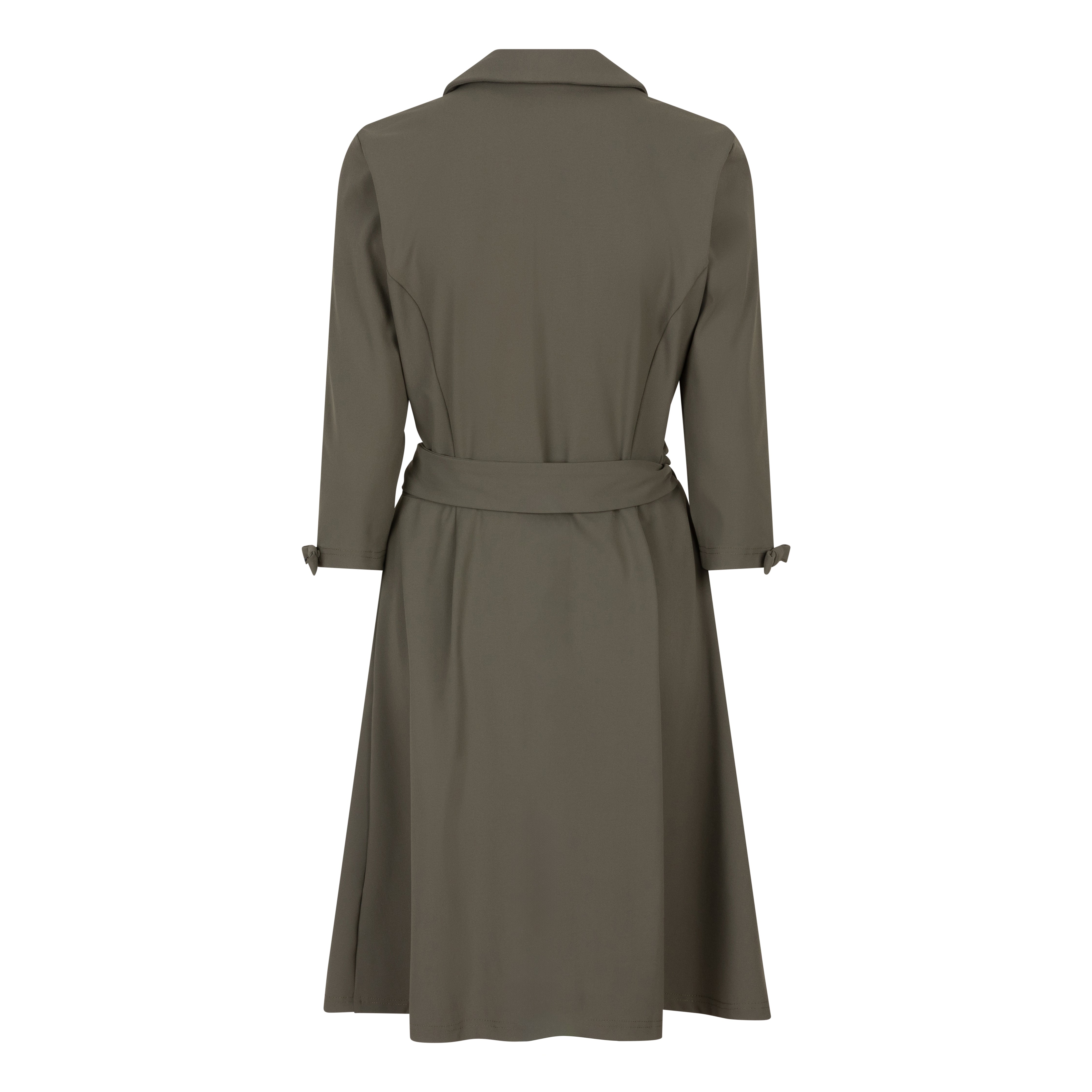 DIANA TRAVEL DRESS WITH BOWS - green