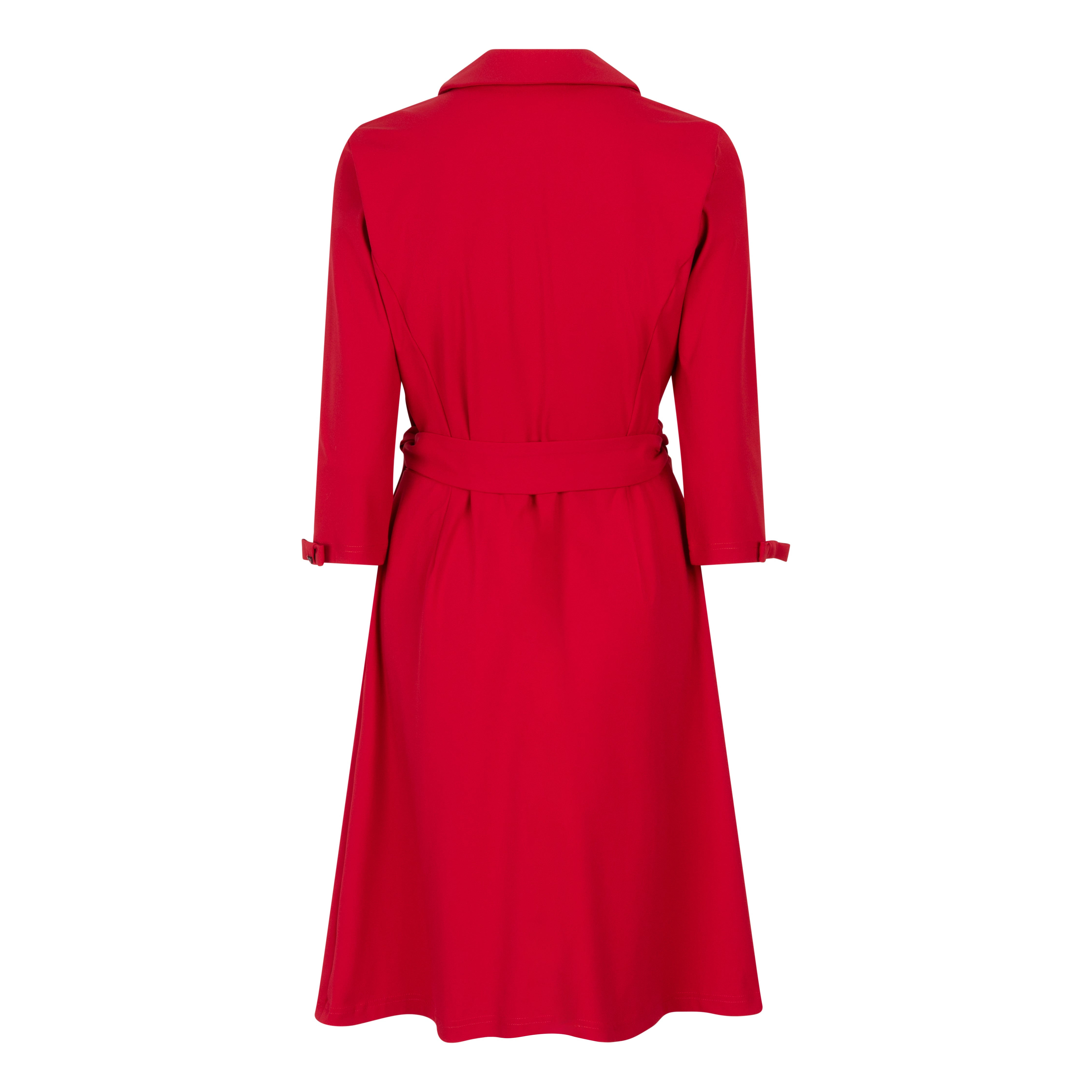 DIANA TRAVEL DRESS WITH BOWS - red