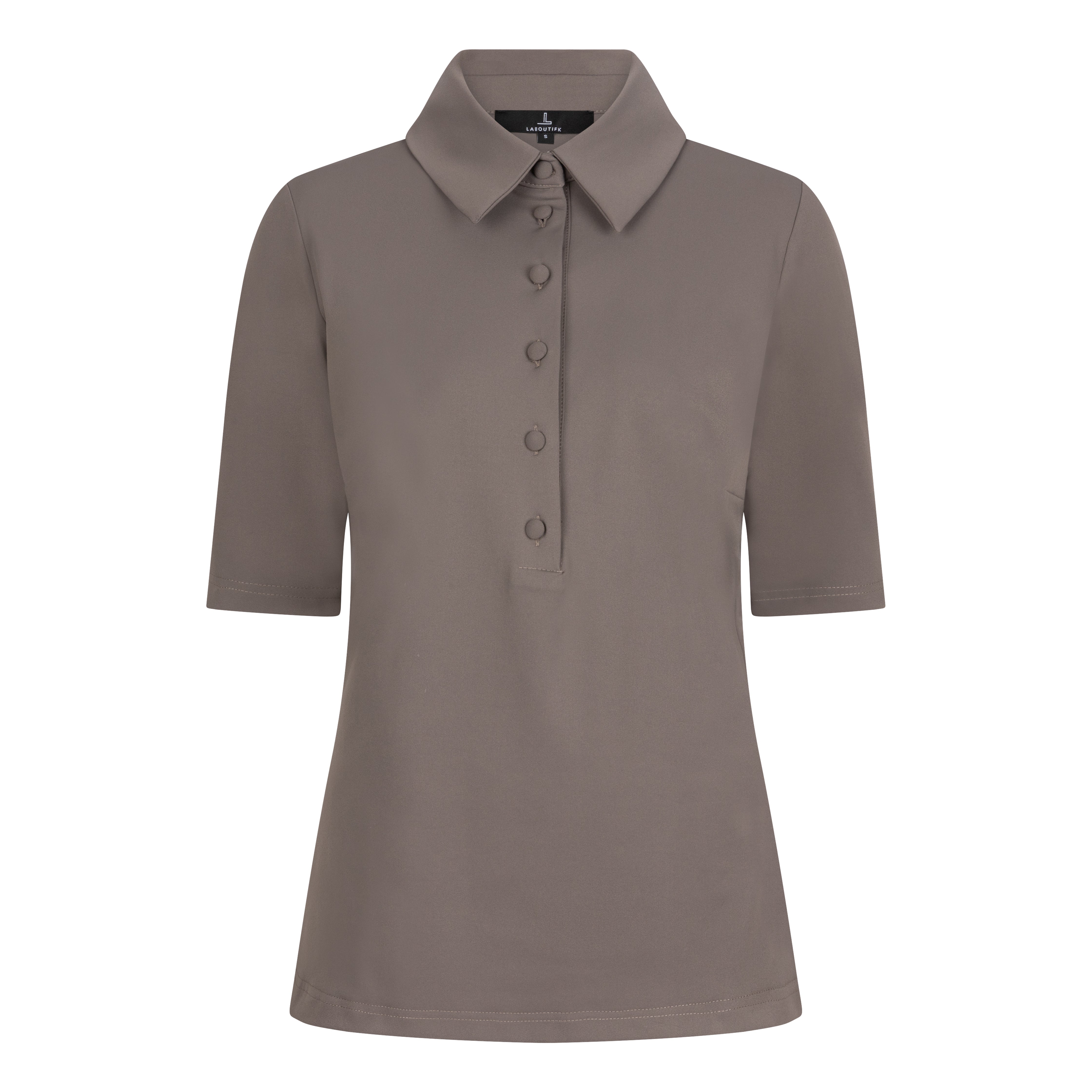 CHIC POLO SHIRT - taupe