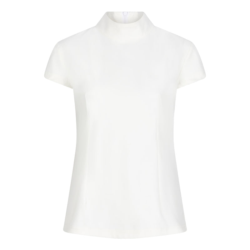 DONNA CAP SLEEVE TRAVEL TOP - off white