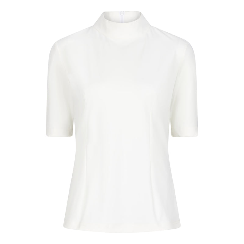 DONNA SHORT SLEEVE TRAVEL TOP - off white