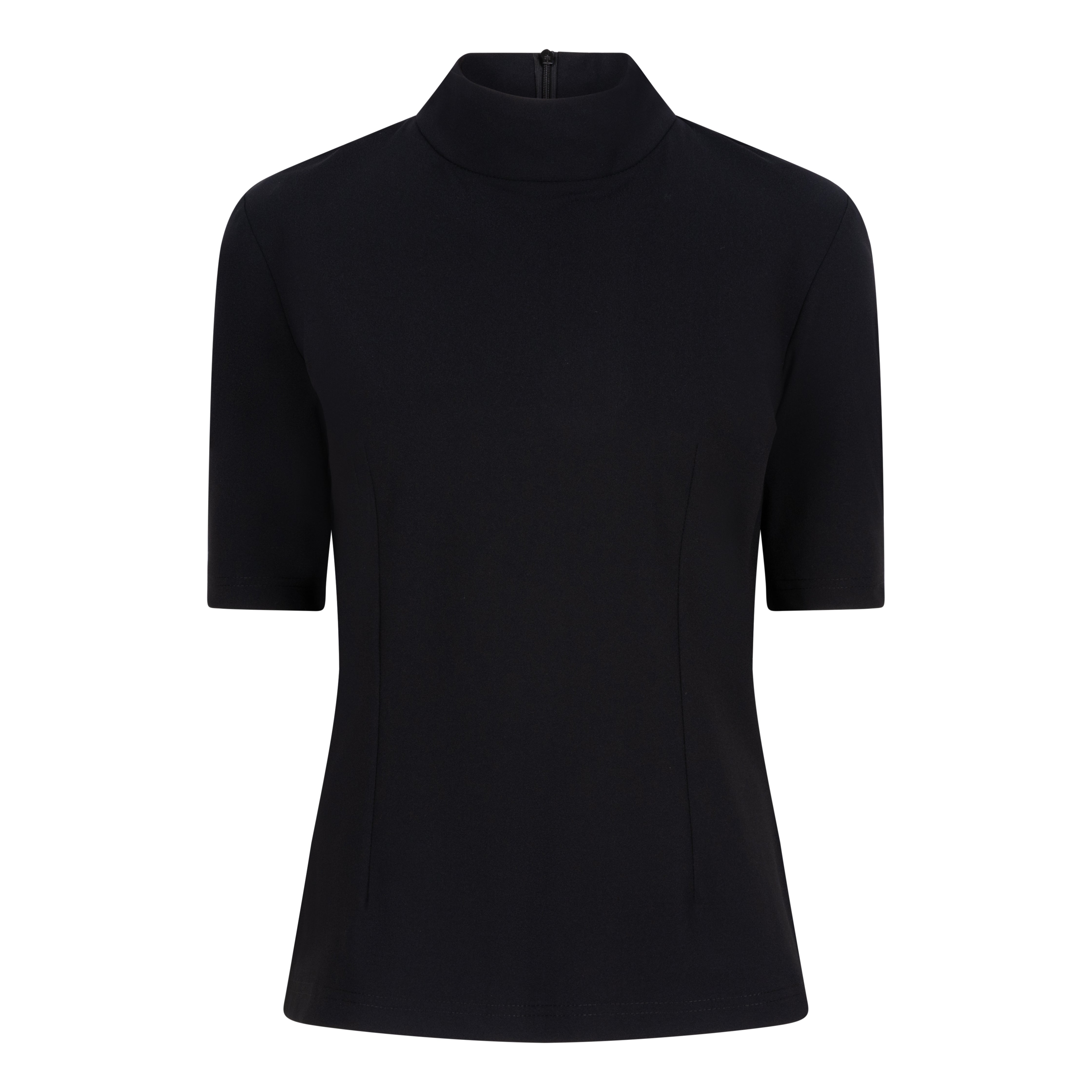 DONNA SHORT SLEEVE TRAVEL TOP - black