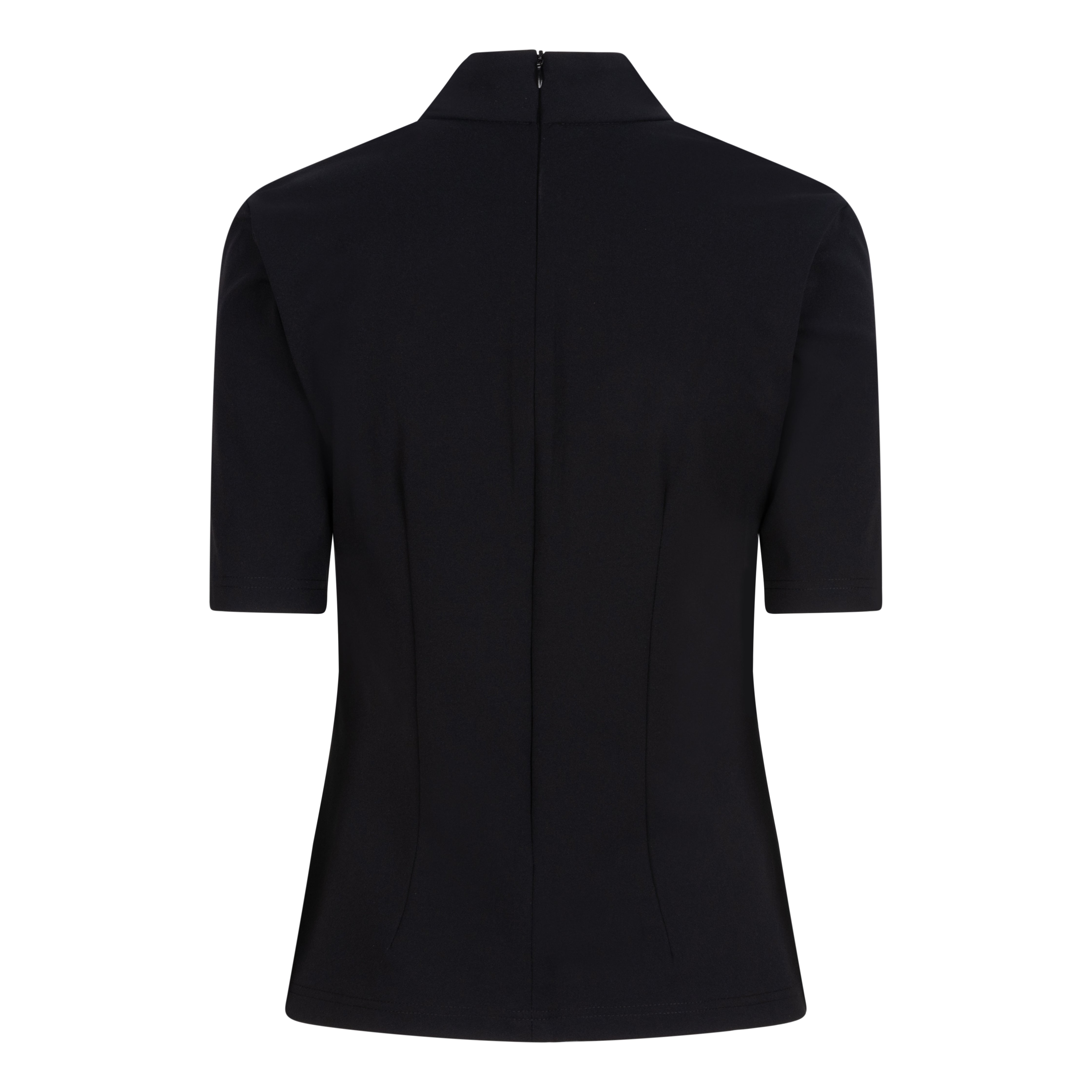 DONNA SHORT SLEEVE TRAVEL TOP - black