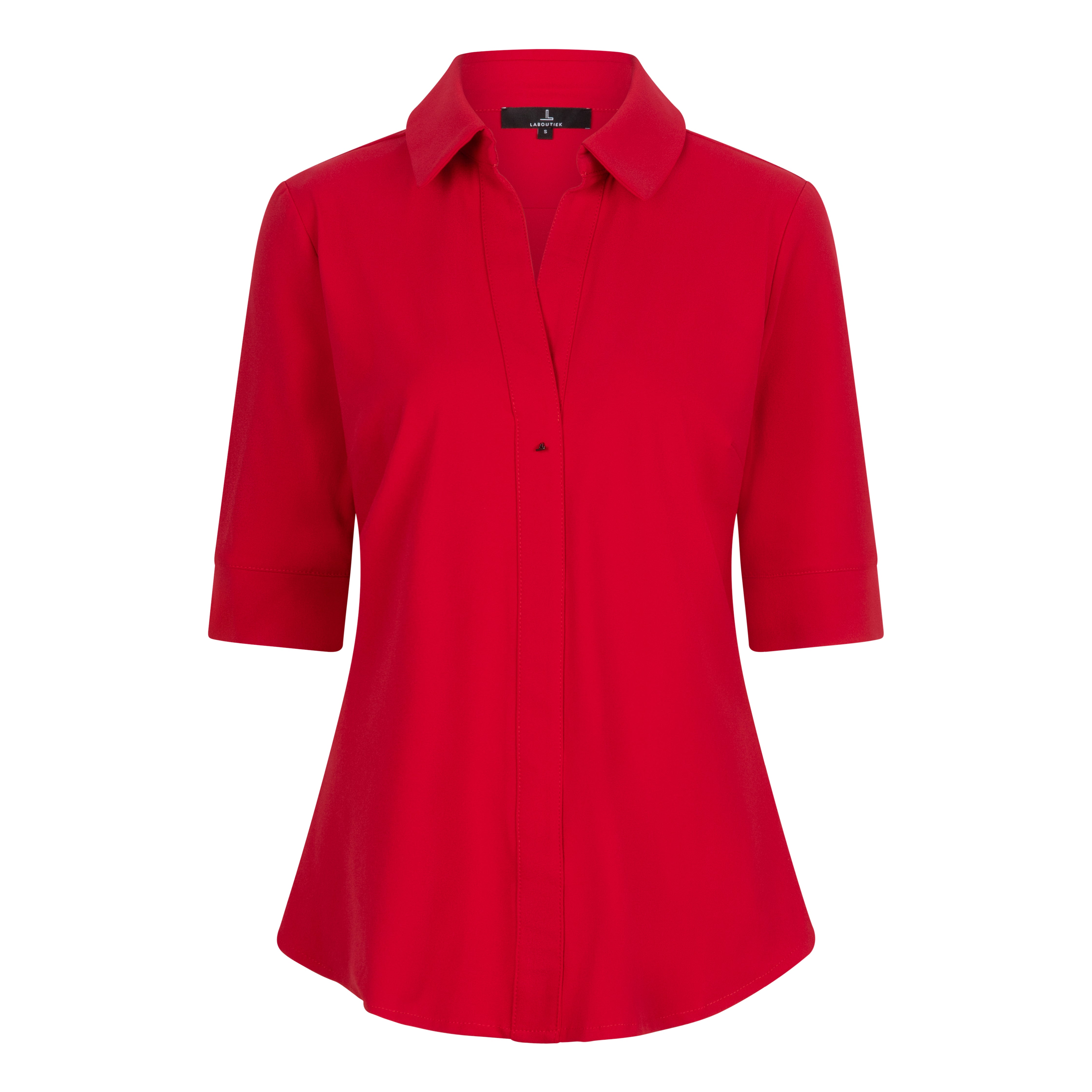 IVANKA SHORT SLEEVE TRAVEL BLOUSE - red