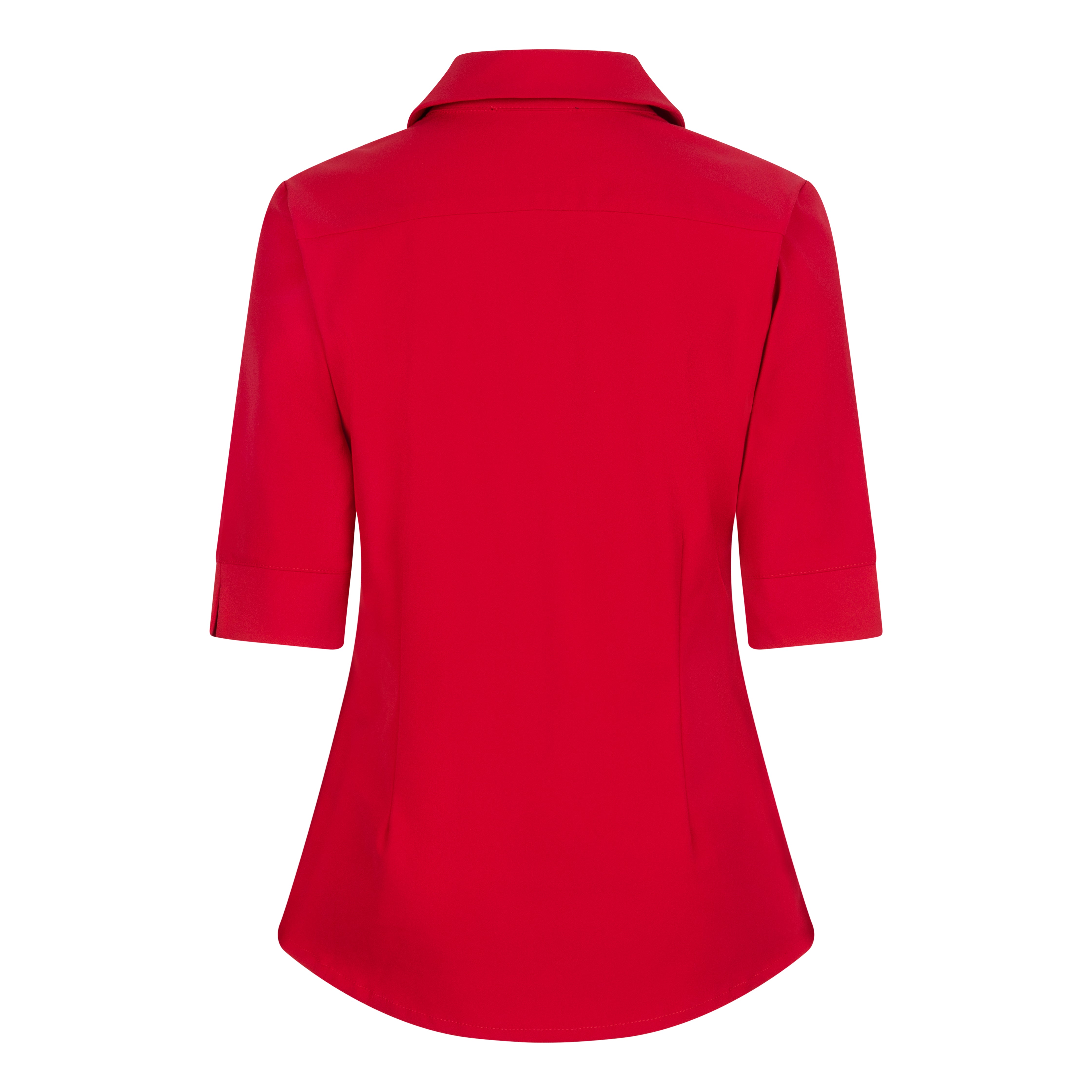 IVANKA SHORT SLEEVE TRAVEL BLOUSE - red