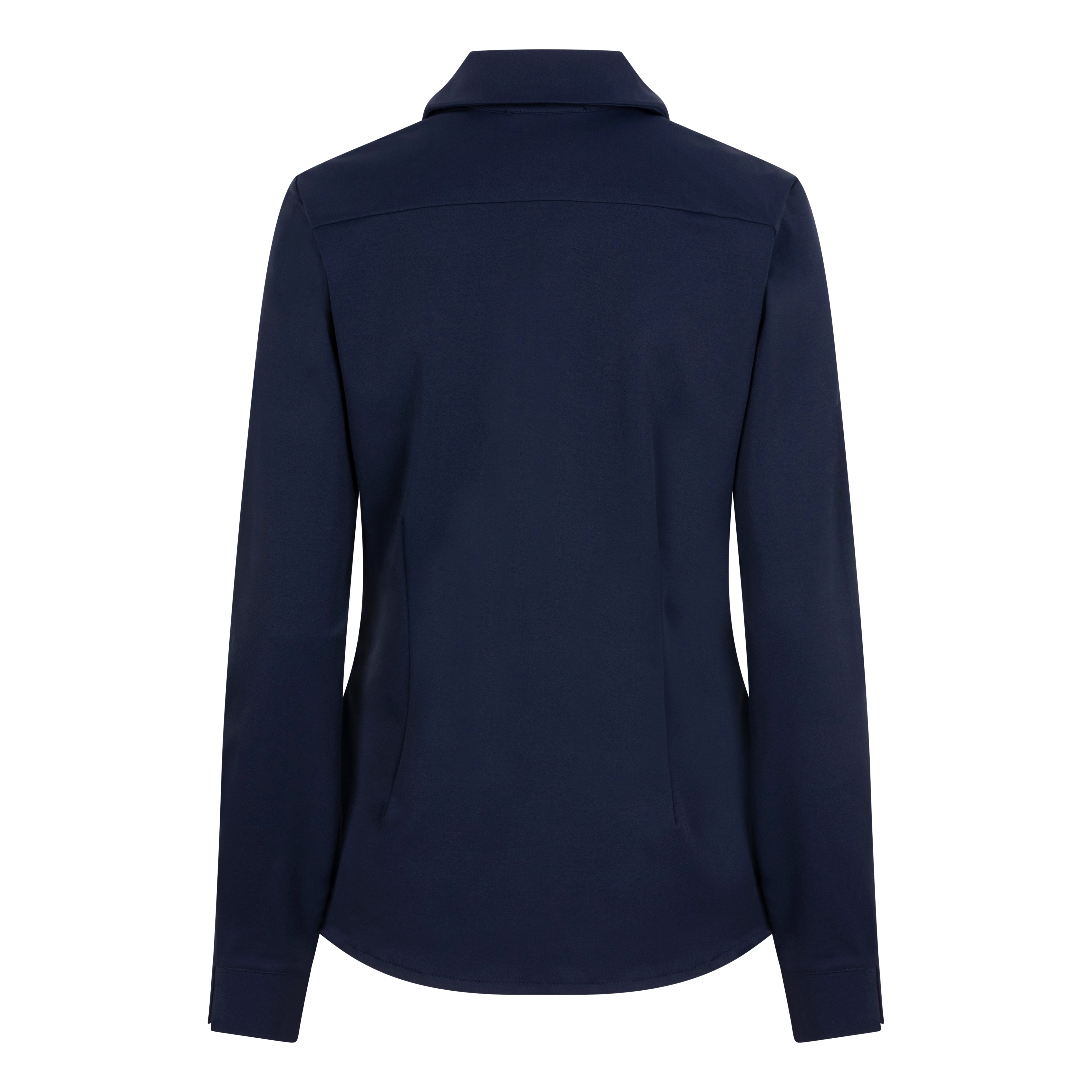 IVANKA Long Sleeve Travel Blouse - Navy Blue