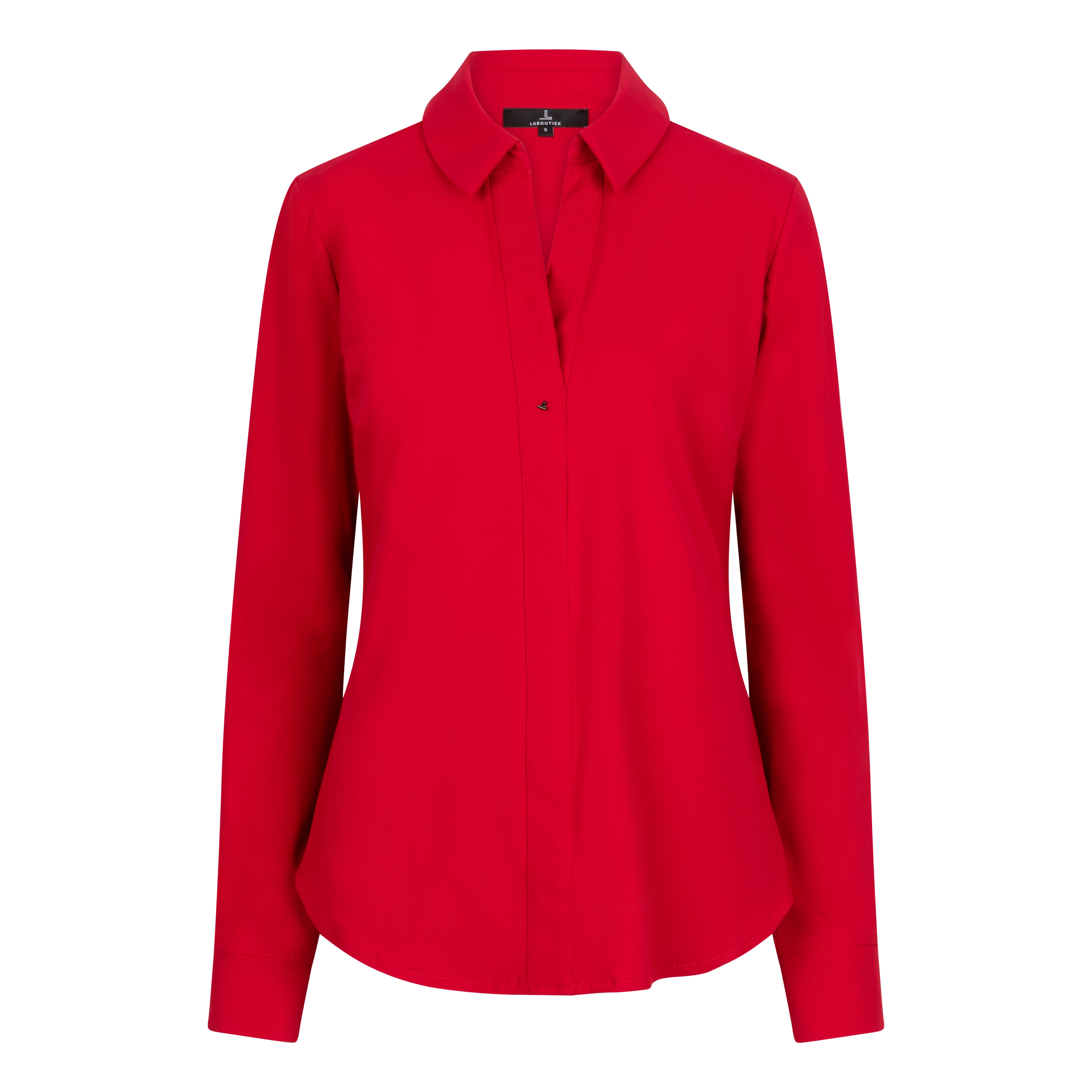 IVANKA LONG SLEEVE TRAVEL BLOUSE - red