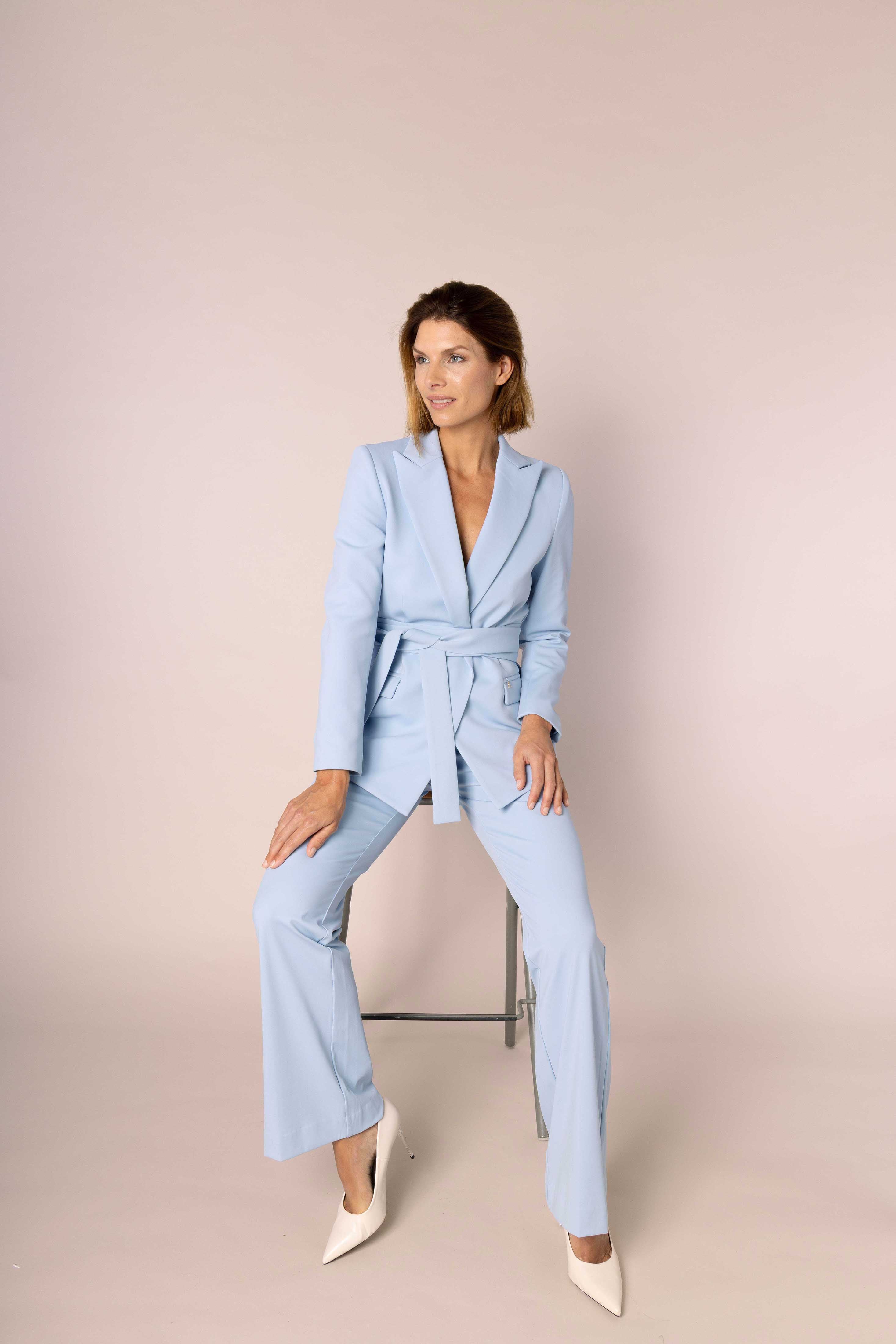 ELARA TROUSER - light blue