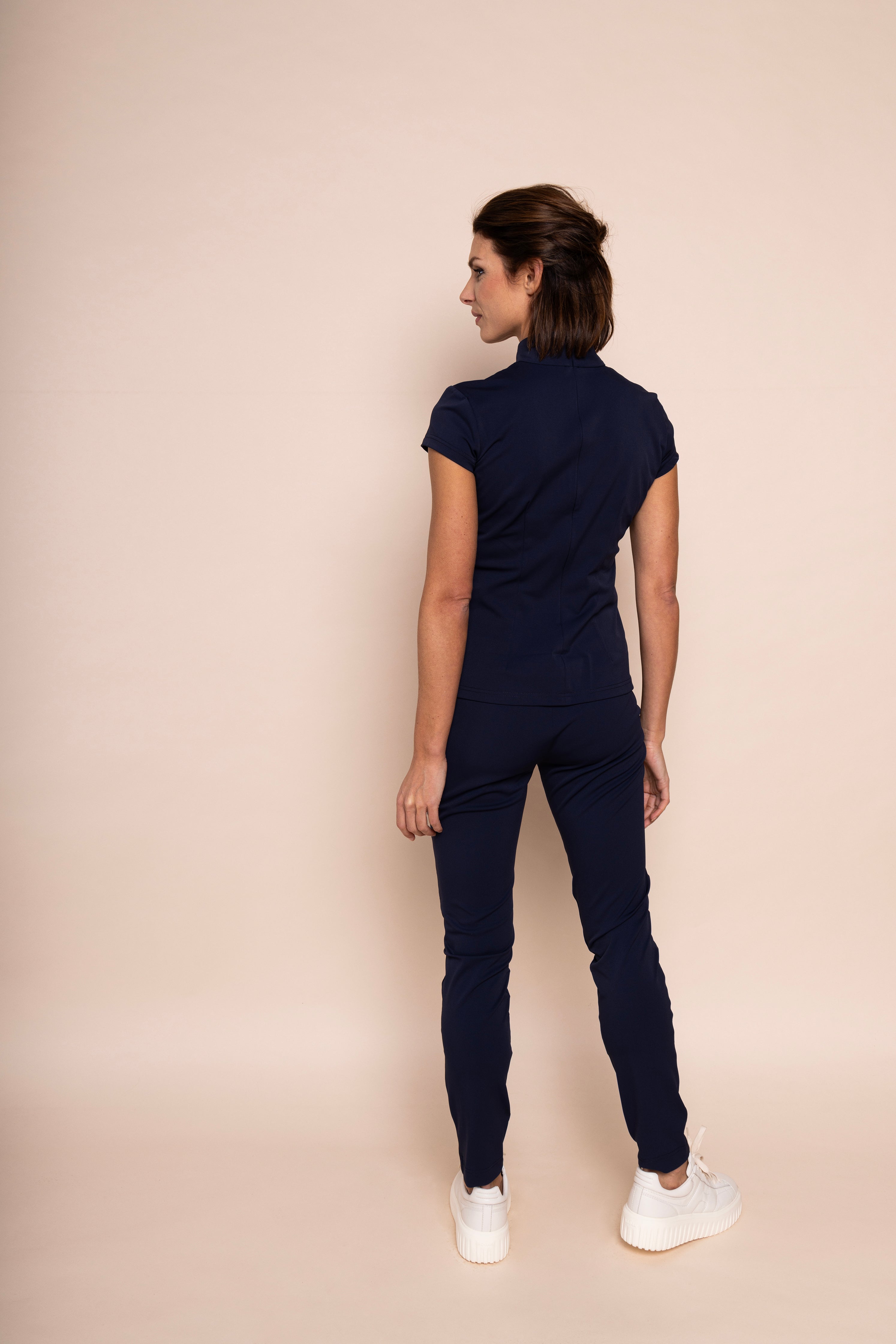 LEONA TRAVEL TROUSER - navy blue