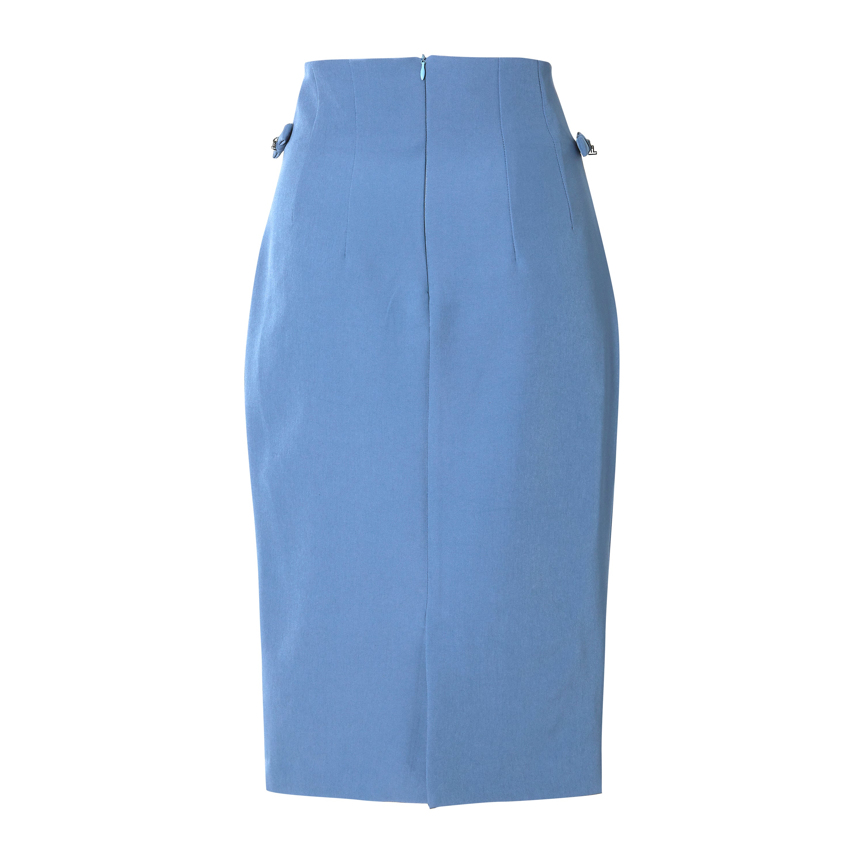 - PENCIL SKIRT - ocean blue
