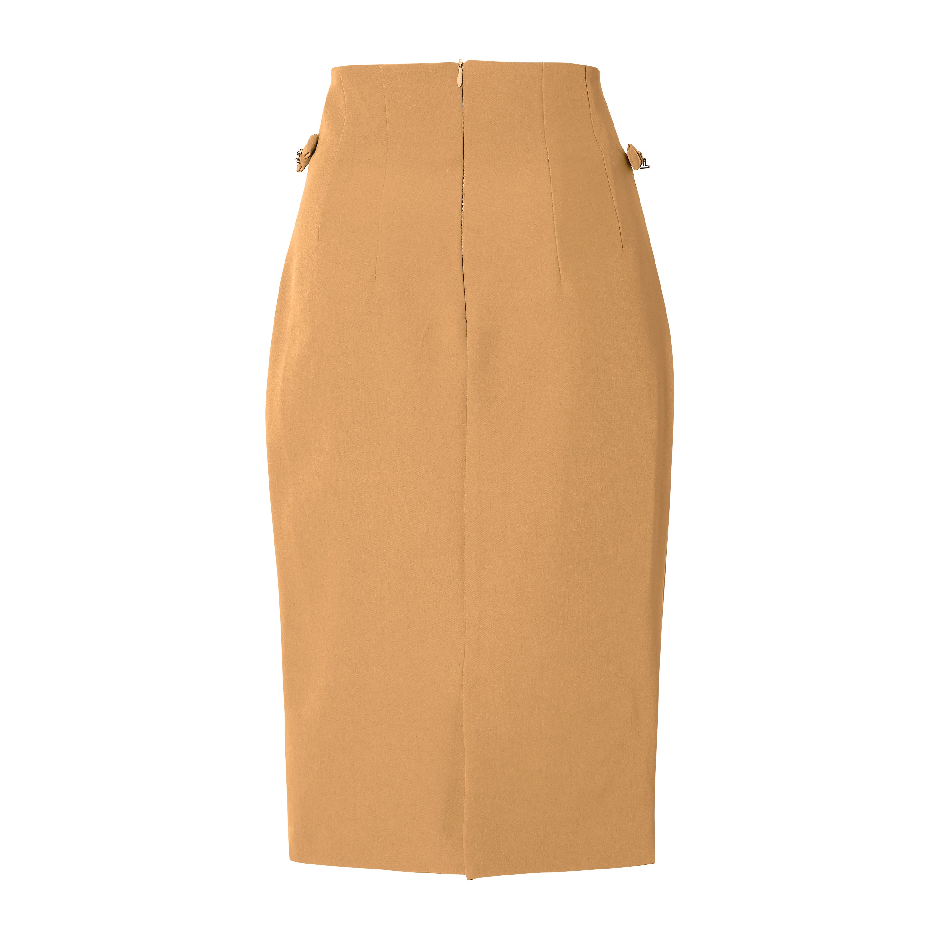 - PENCIL SKIRT - camel