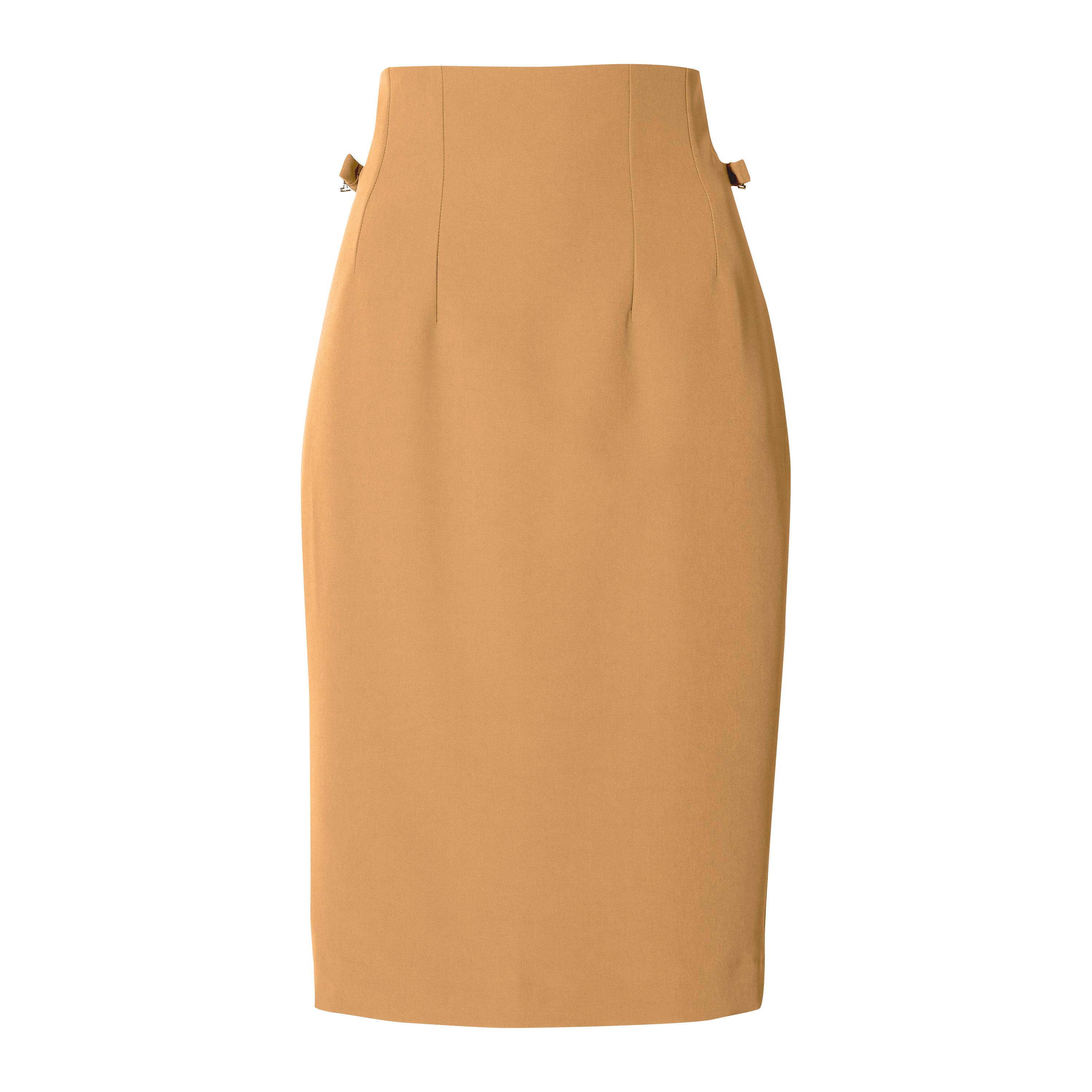 - PENCIL SKIRT - camel