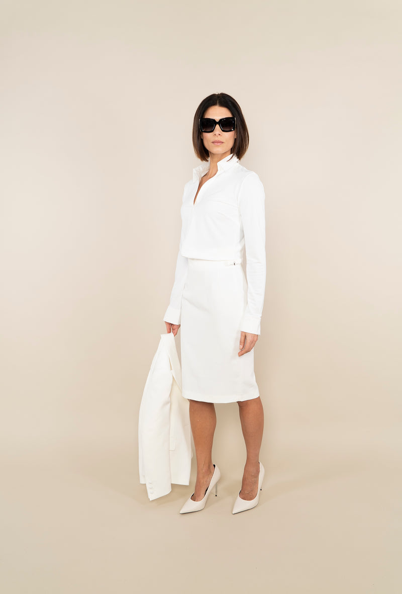 PENCIL SKIRT - off white