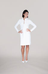 THE COLLAR DRESS - off white