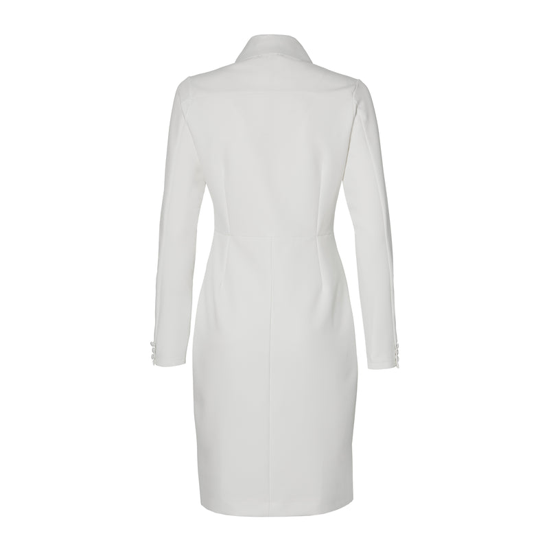 THE COLLAR DRESS - off white