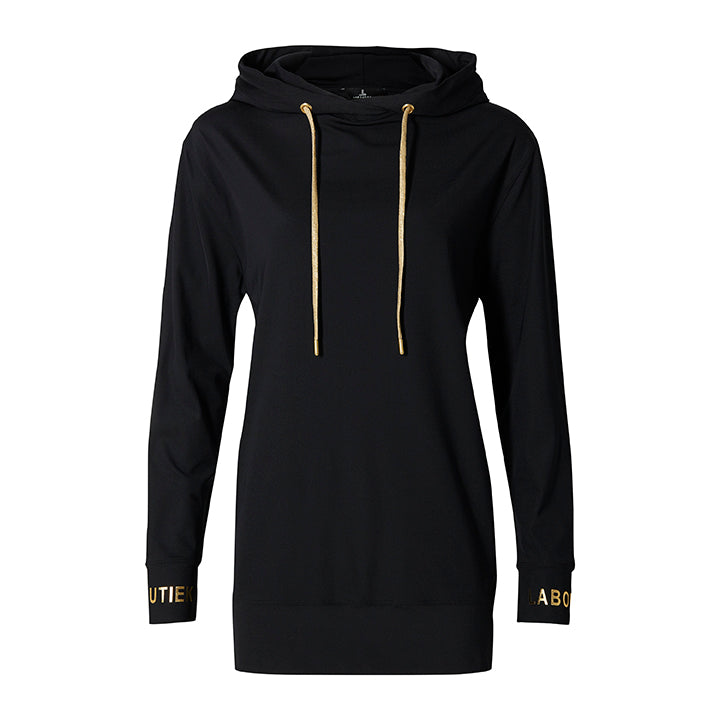 SPORT HOODIE - black with gold